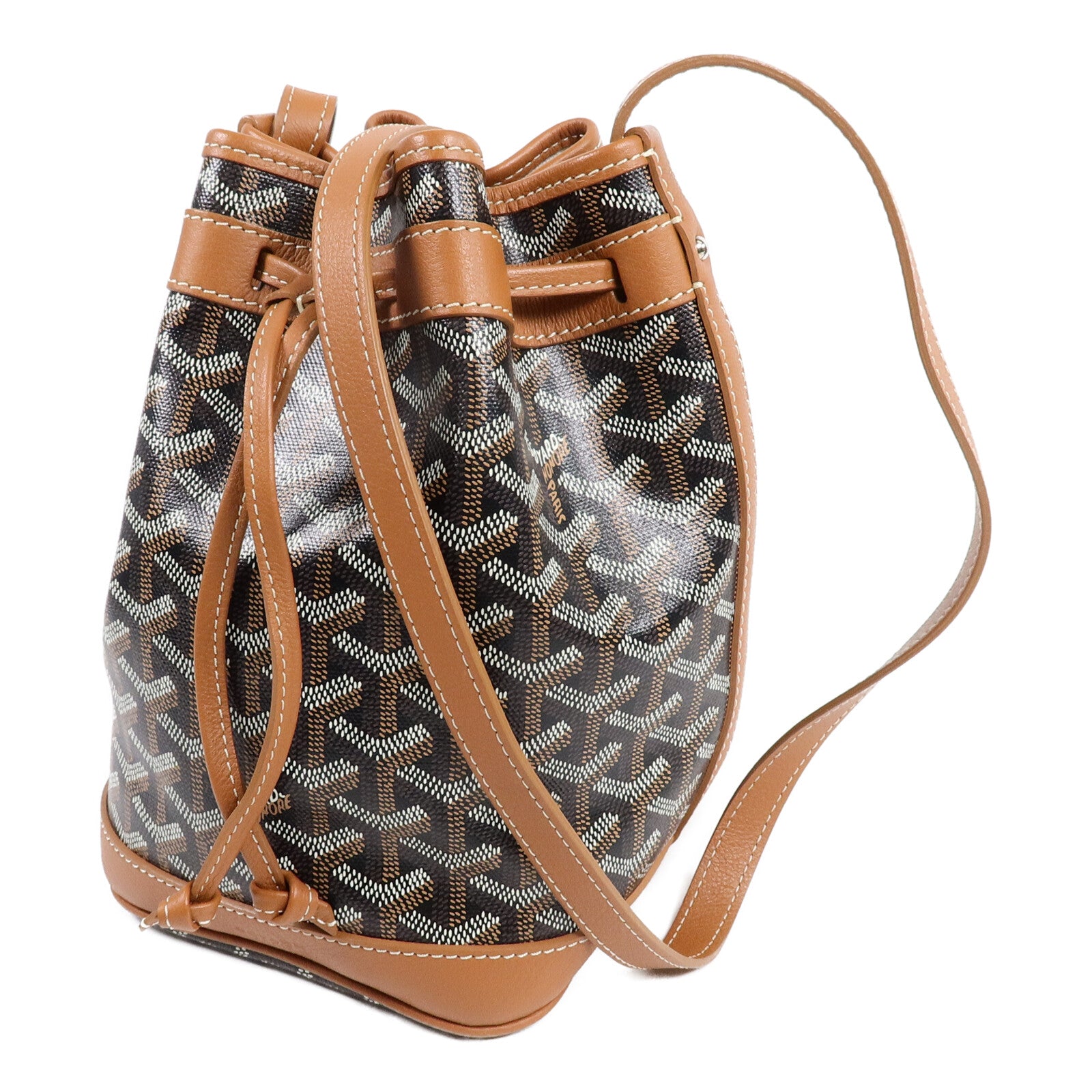 GOYARD 塗層帆布Petit Flot Bucket PM肩背袋