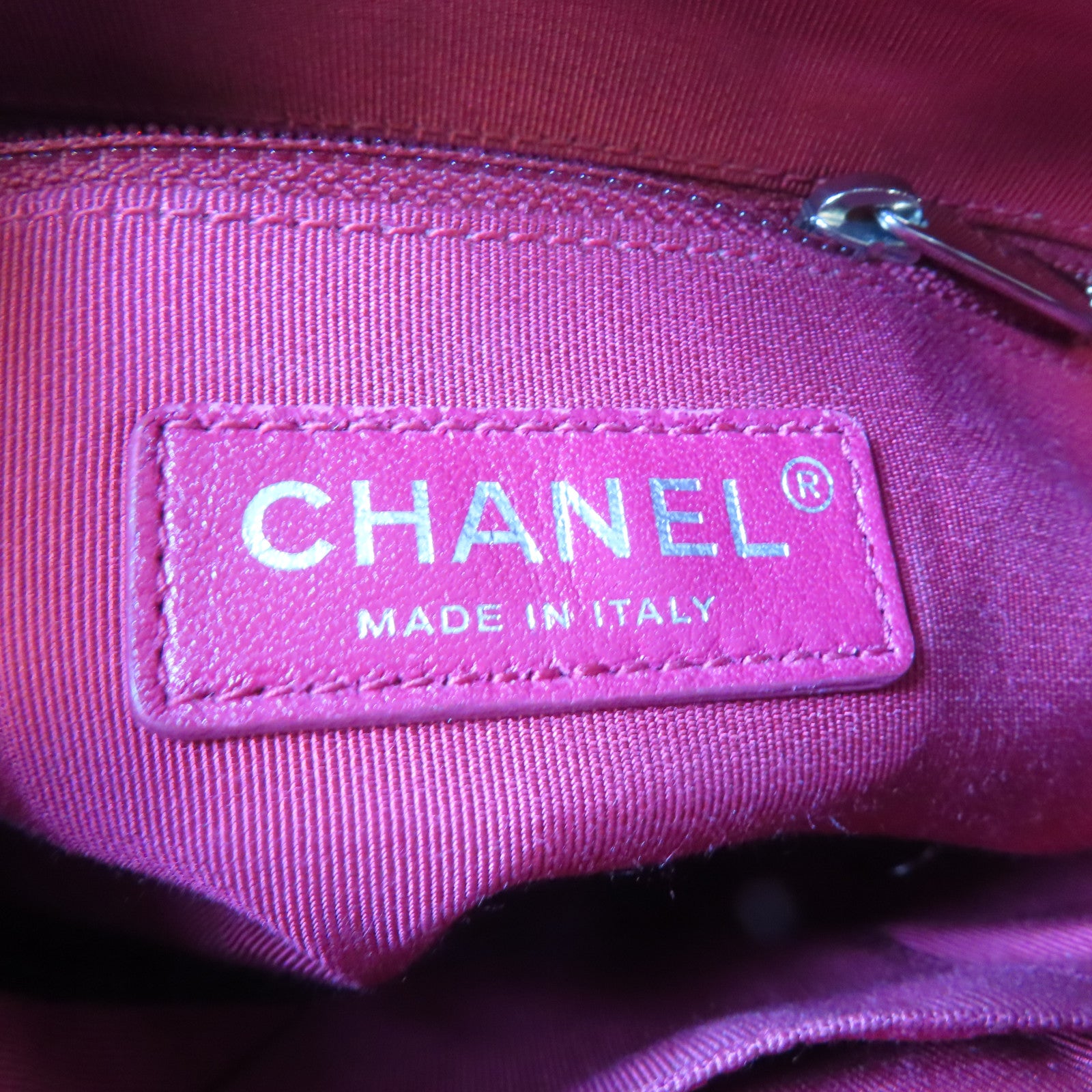 CHANEL 【激減優惠】菱格牛皮皮革Gabrielle Small金扣/銀扣鏈帶肩背袋深藍色/黑色