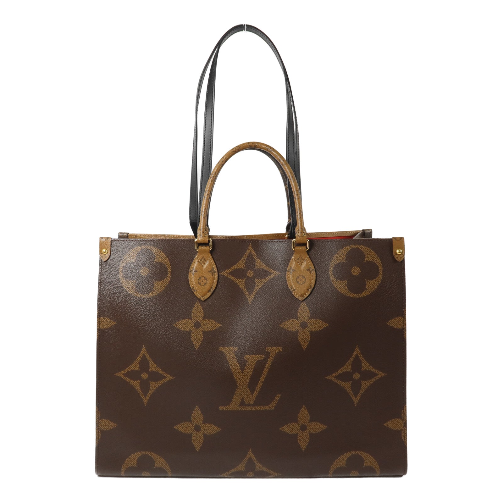 LOUIS VUITTON Monogram Giant/Monogram Reverse On The Go GM手挽肩背兩用袋