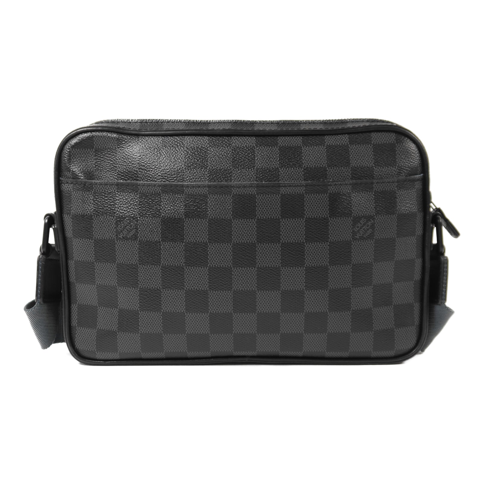 LOUIS VUITTON Damier Graphite Alpha Messenger Bag肩背袋