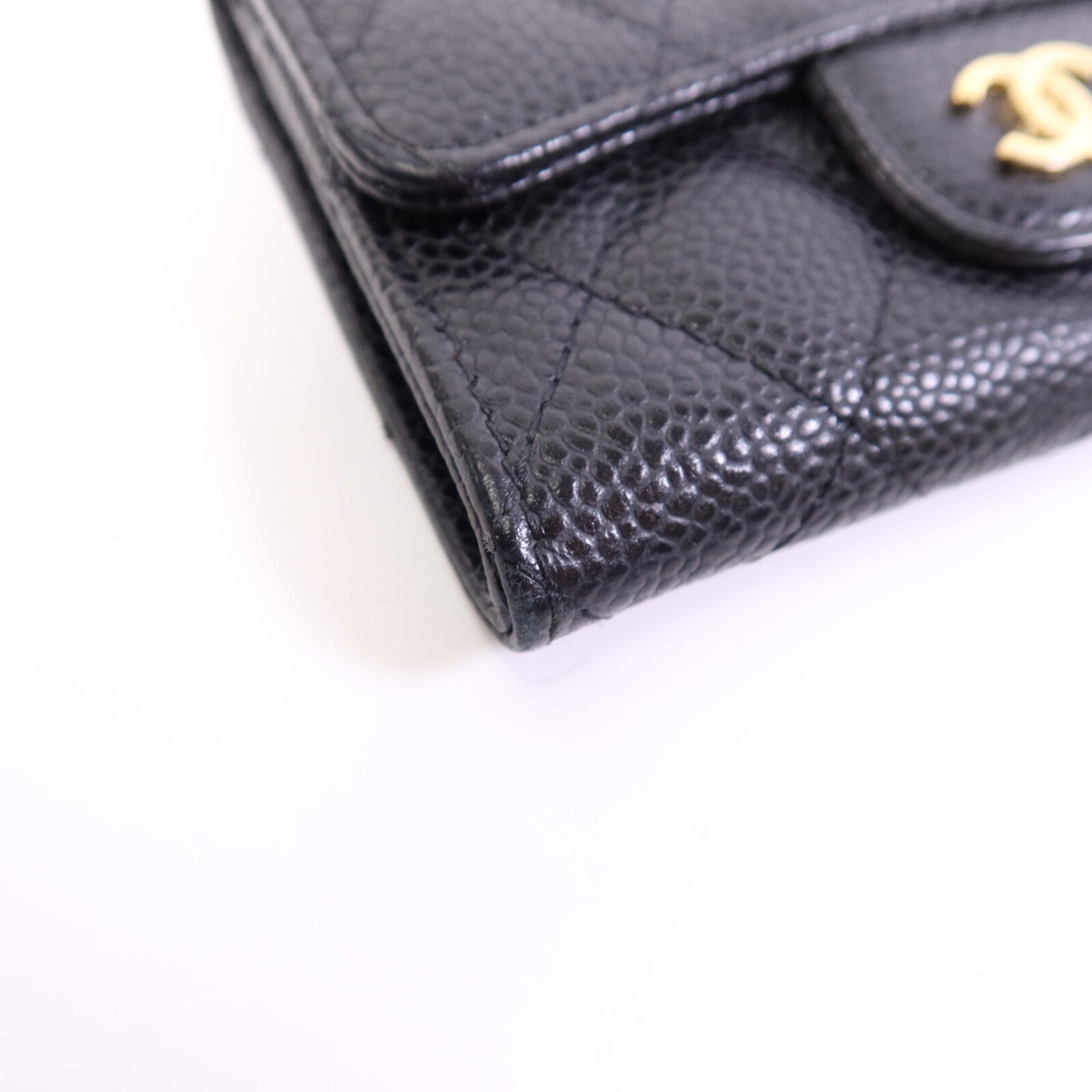CHANEL 牛皮皮革Card Case金扣卡片套