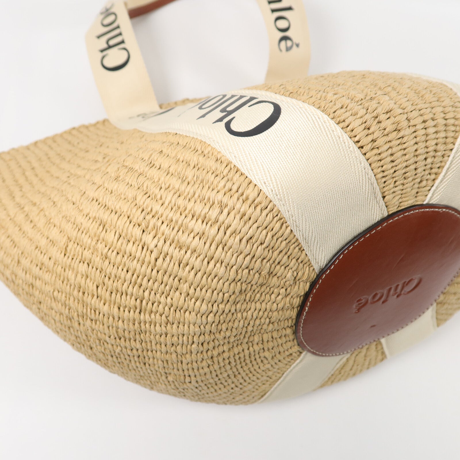 Chloe Natural Fiber Large Woody Basket肩背袋