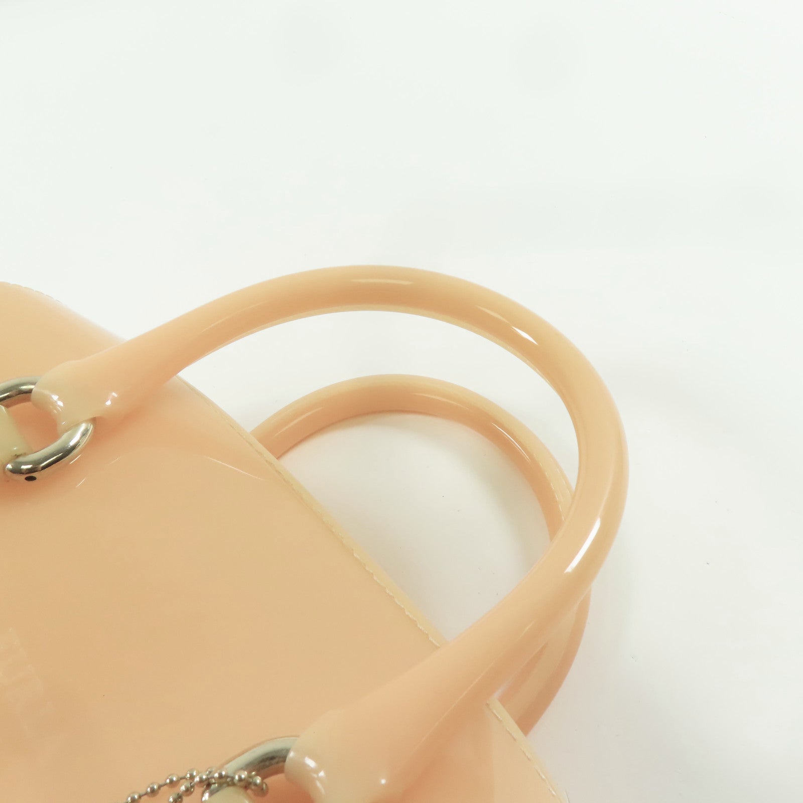 Furla PVC Candy Bag金扣手挽袋沙漠色