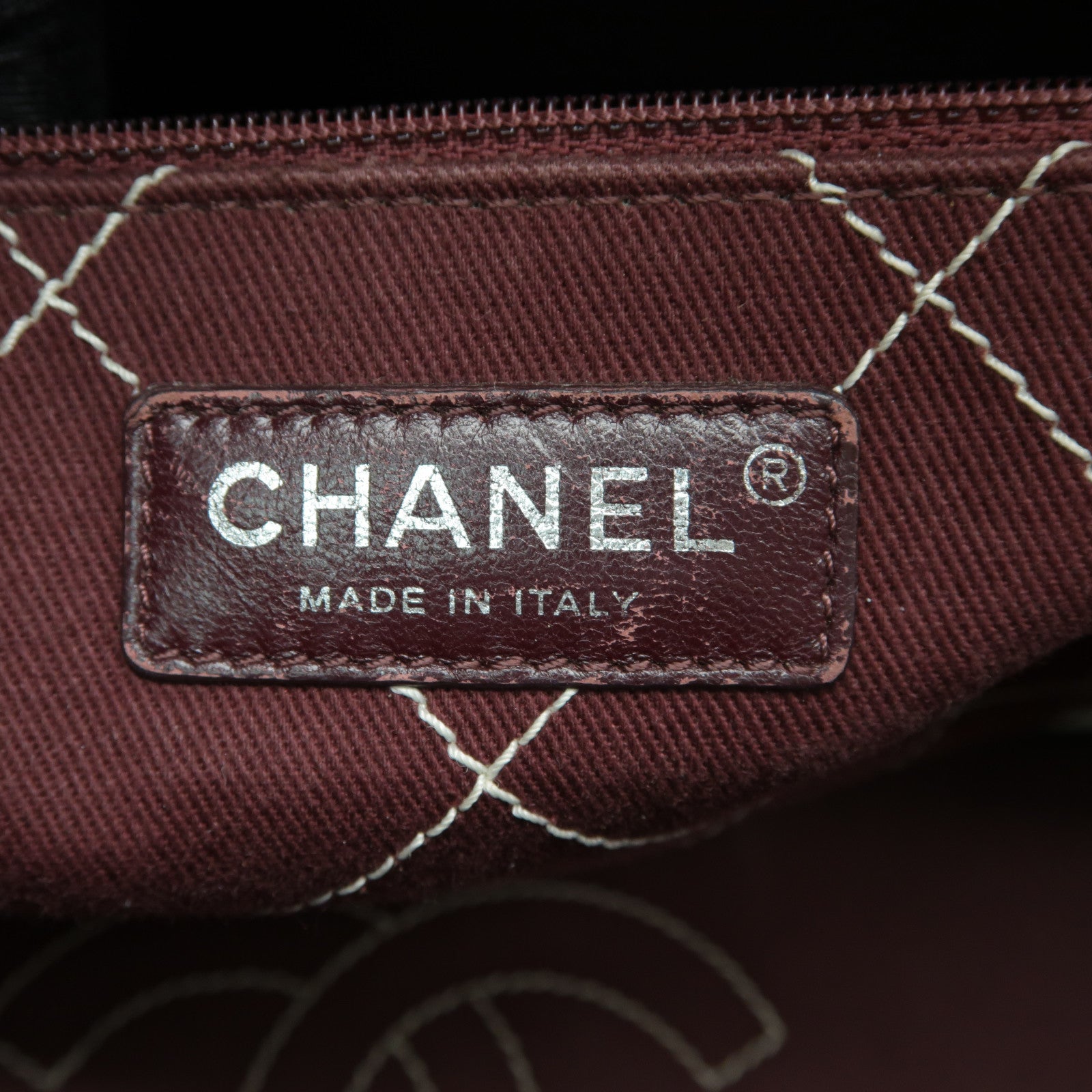 CHANEL 【激減優惠】菱格Caviar皮革Tote Bag銀扣手挽袋白色/黑色