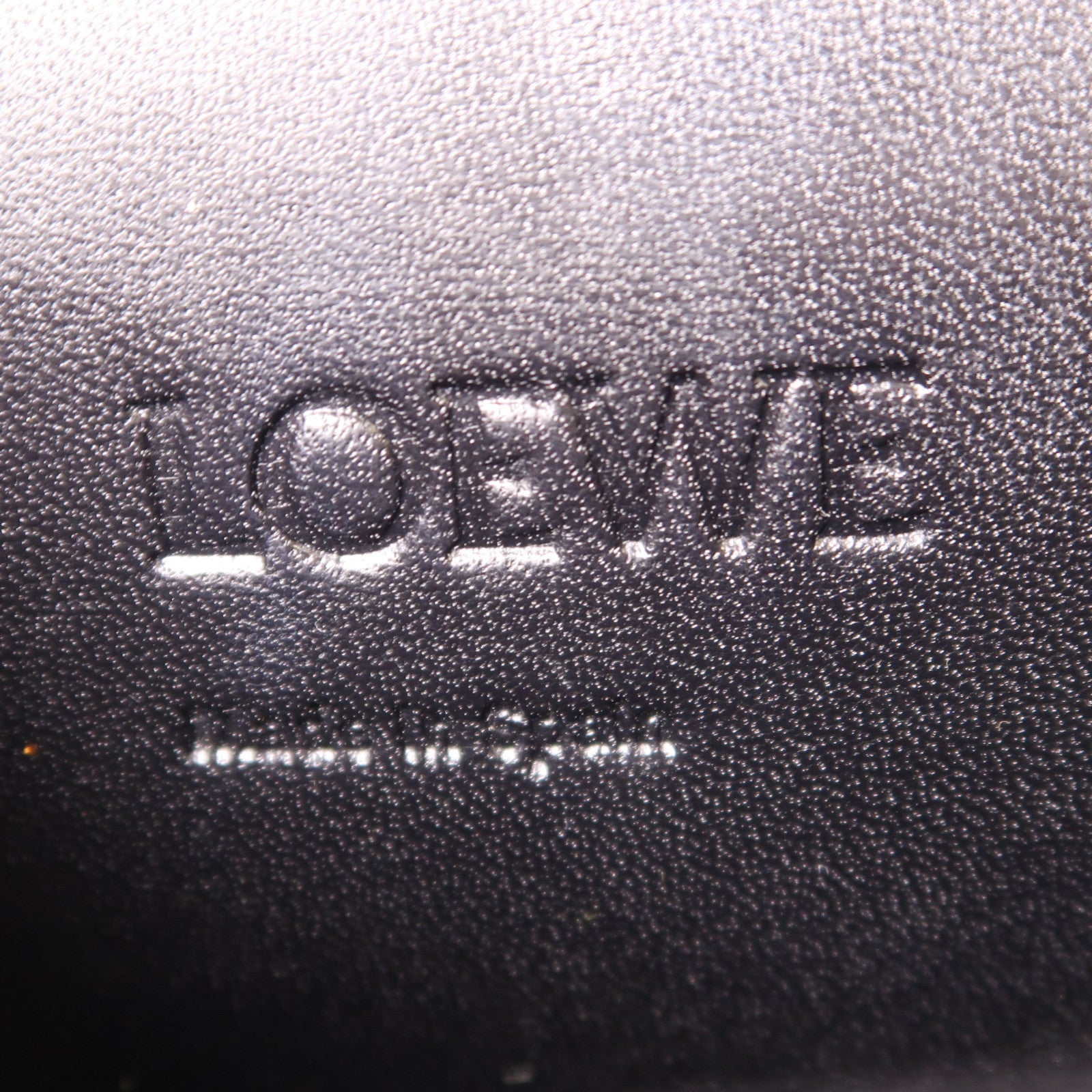 LOEWE 蛇皮皮革Barcelona銀扣肩背袋