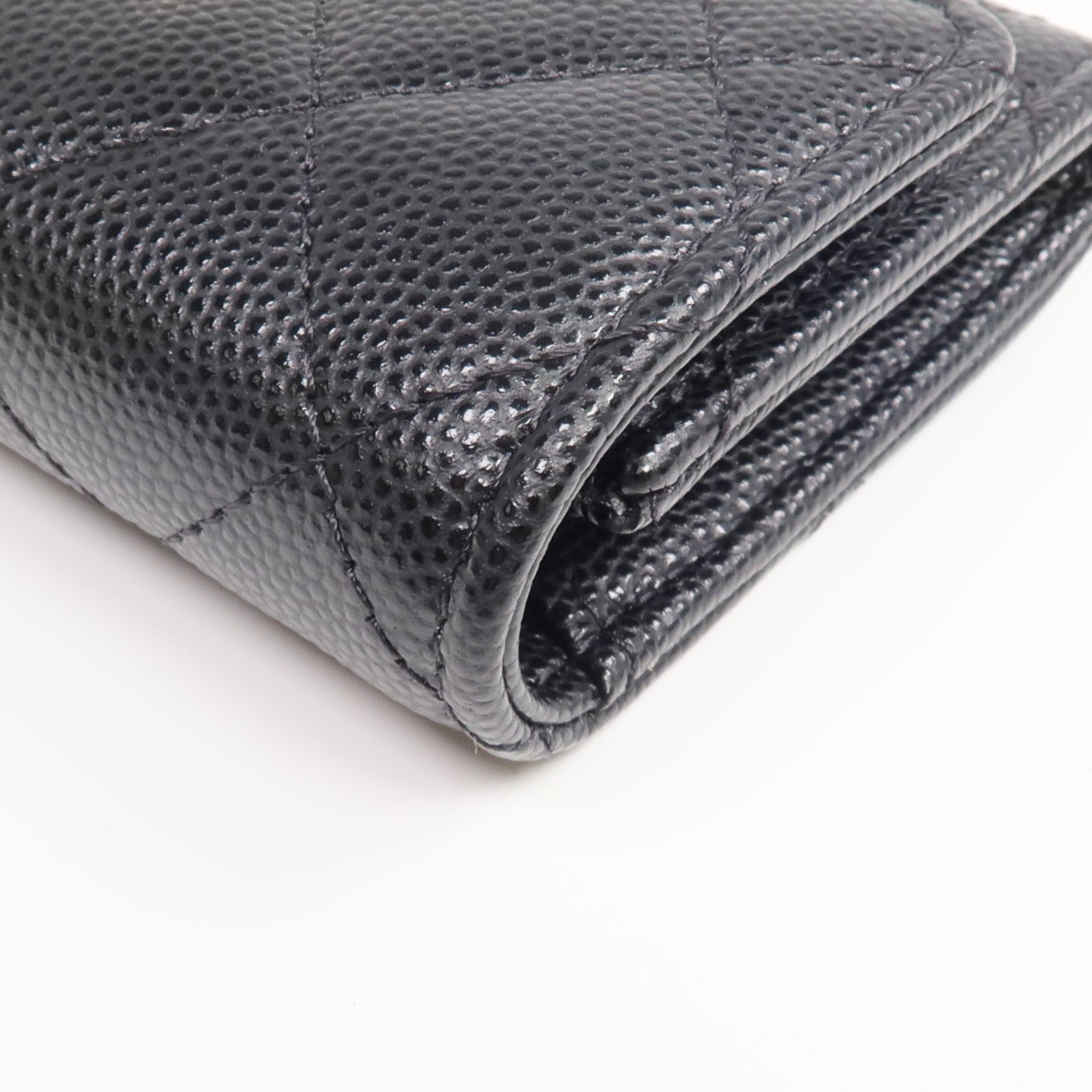 CHANEL 牛皮皮革Card/Coin Case金扣零錢包/卡片套