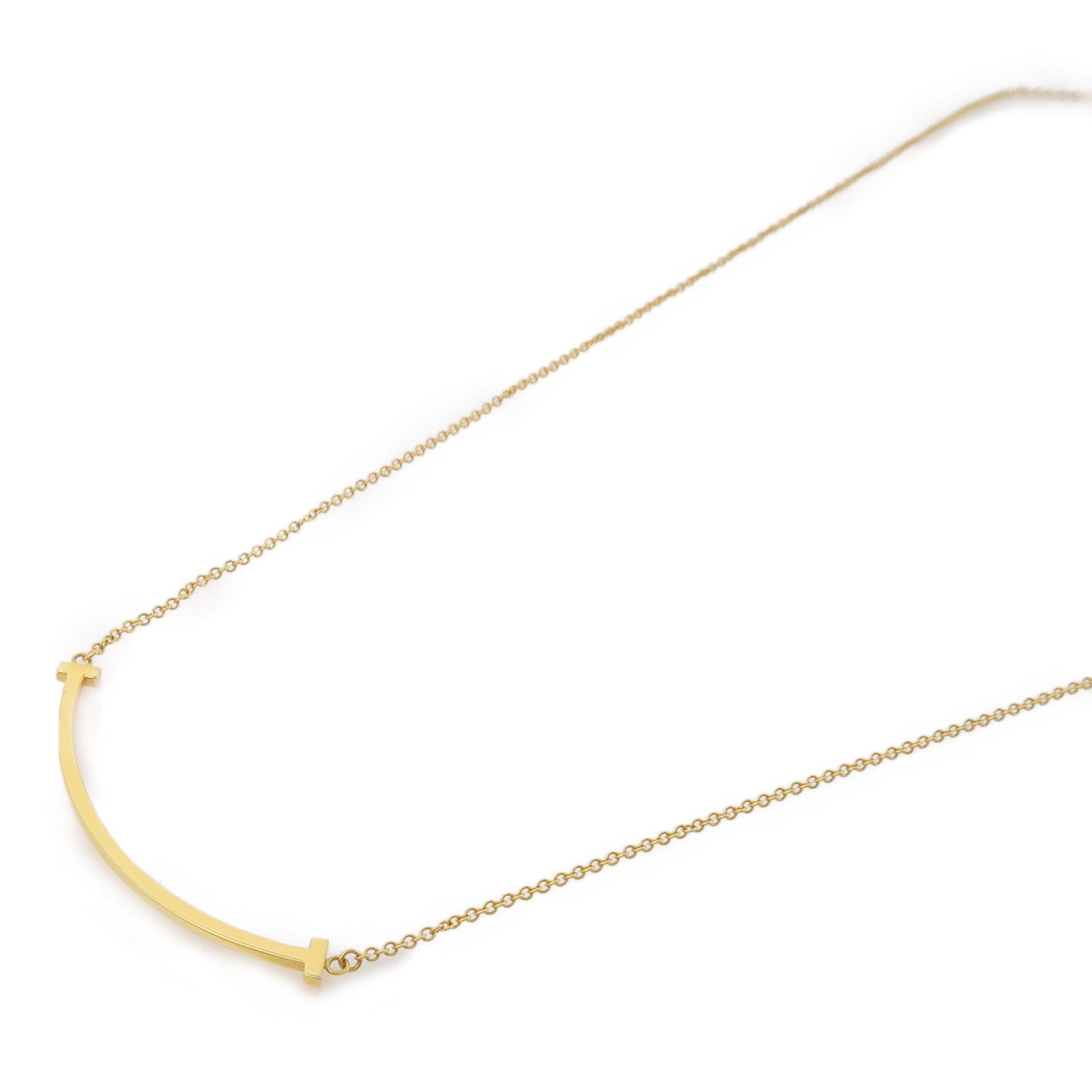 TIFFANY＆CO 18K黃金Smile Necklace項鍊