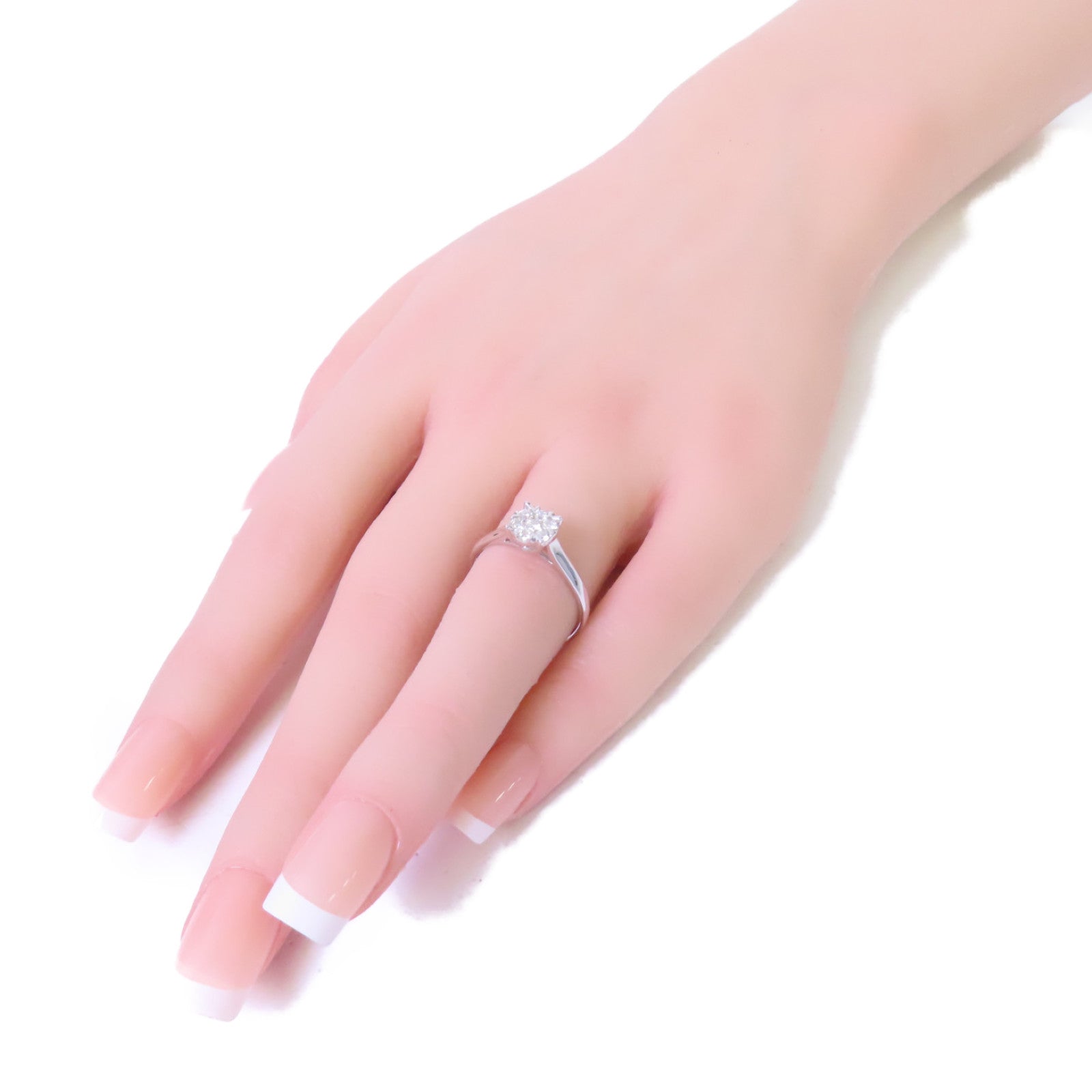 JEWELRY 18K白金/0.31ct鑽石Diamond Ring戒指US#7.25