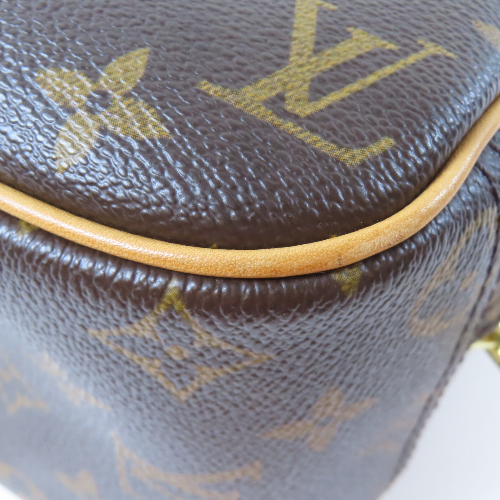 LOUIS VUITTON Monogram Trouville金扣手挽袋啡色