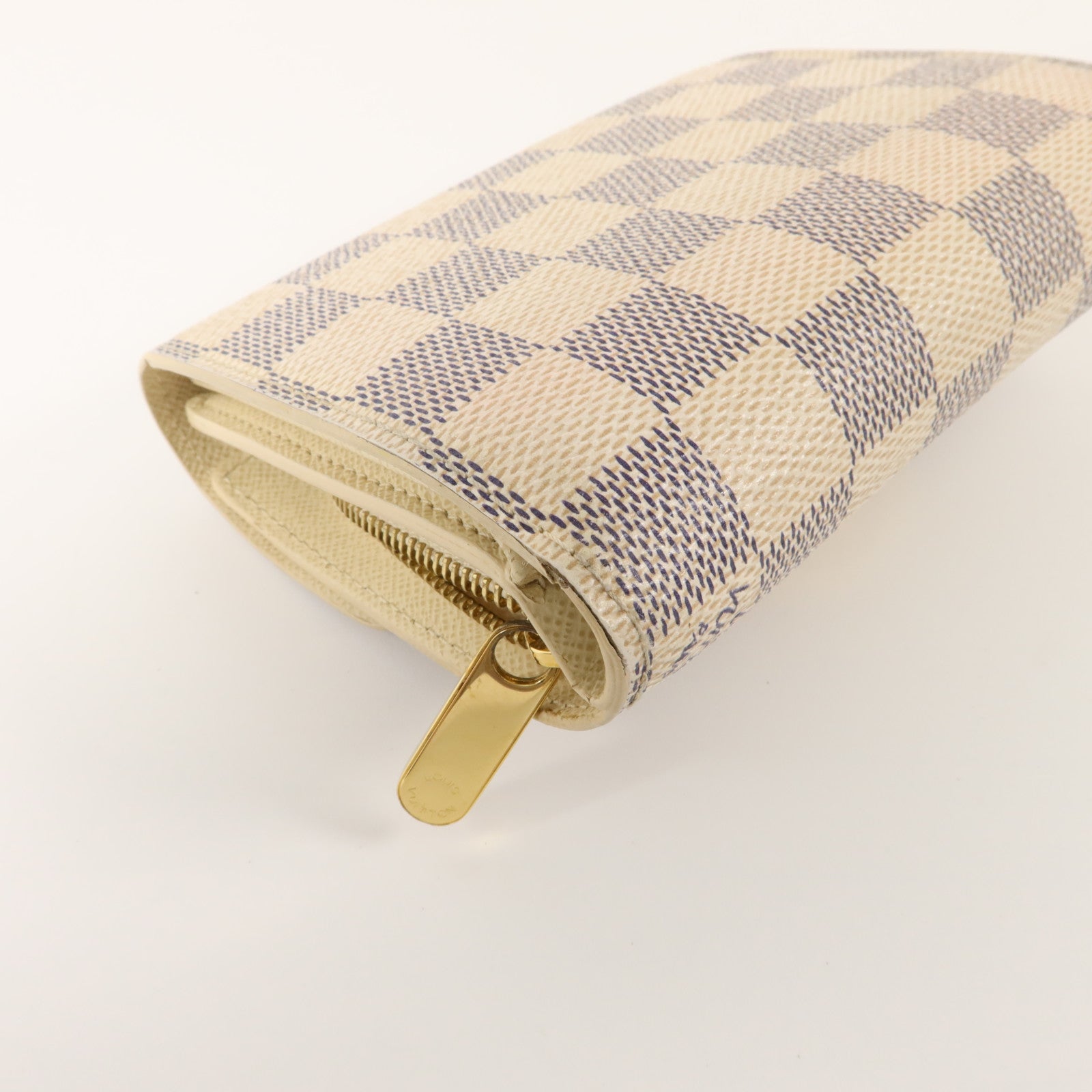 LOUIS VUITTON Damier Azur Portefeuille Joy Wallet金扣錢包