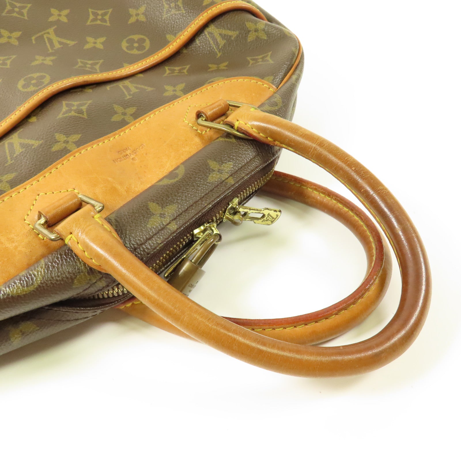 LOUIS VUITTON Monogram Deauville金扣手挽袋