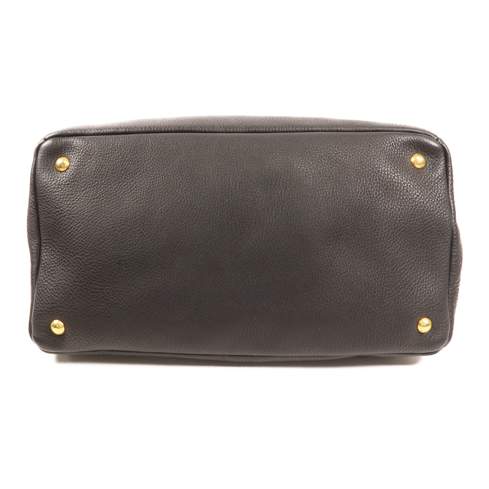 PRADA 牛皮皮革2 Way Shoulder金扣手挽肩背兩用袋