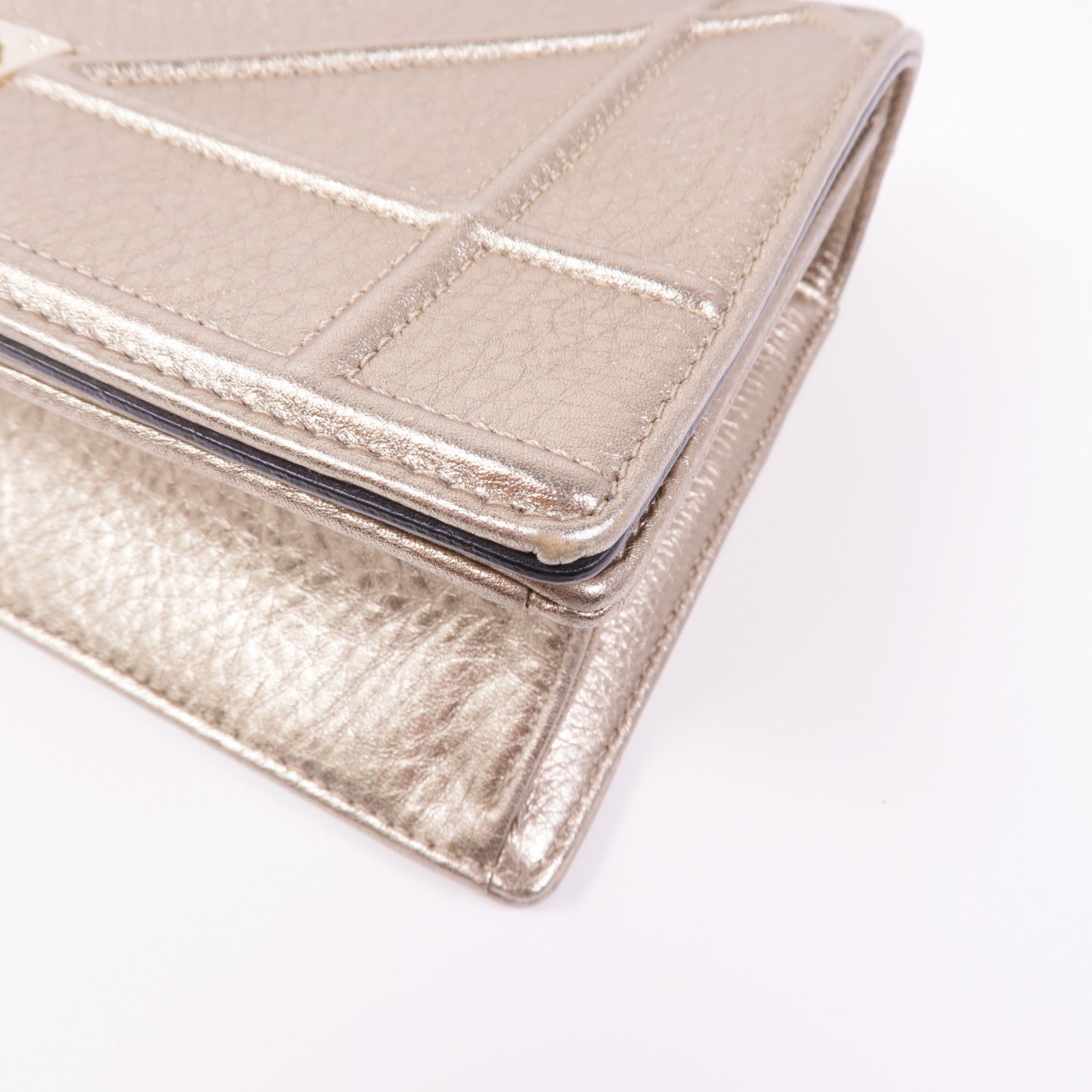 Dior 牛皮皮革Diorama金扣鏈帶肩背袋