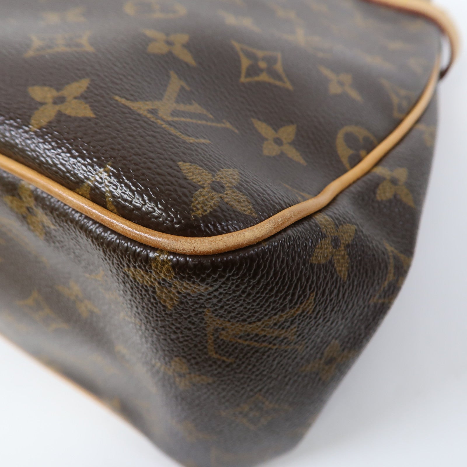 LOUIS VUITTON Monogram Batignolles Vertical金扣手挽袋啡色