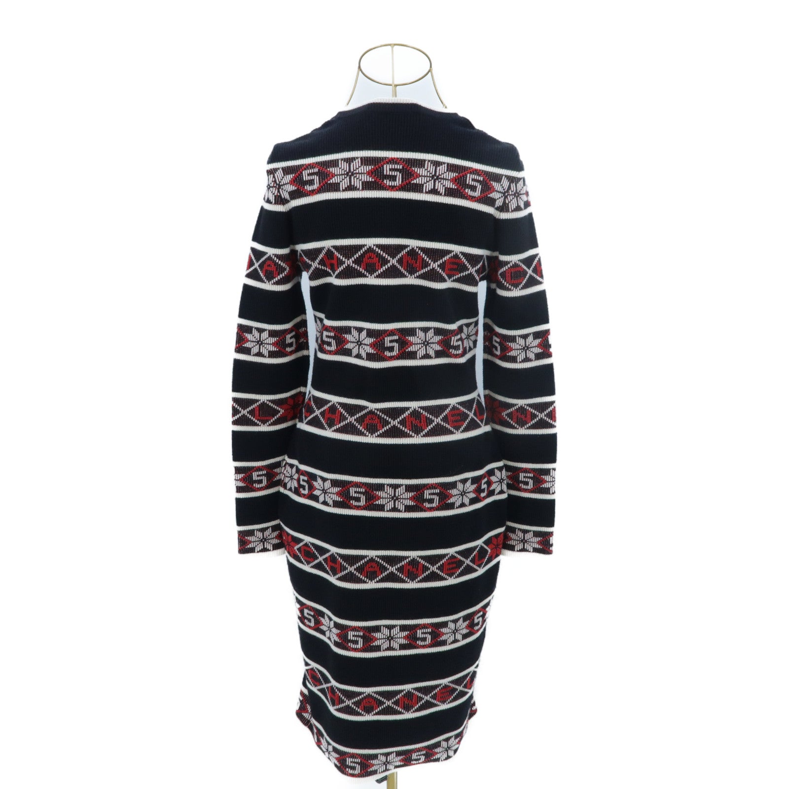 CHANEL Cashmere/Polyamide Knitted Long-Sleeve Dress連身裙