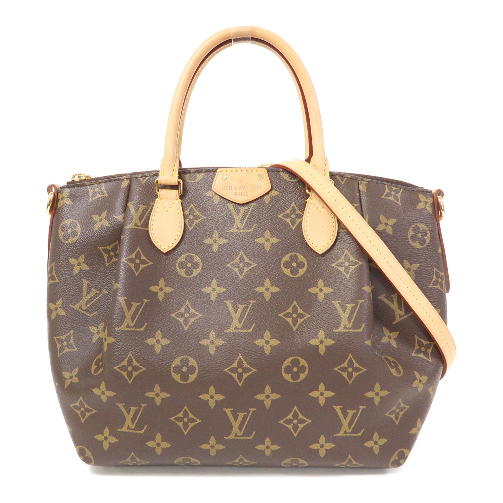 LOUIS VUITTON Monogram Turenne PM金扣手挽肩背兩用袋啡色