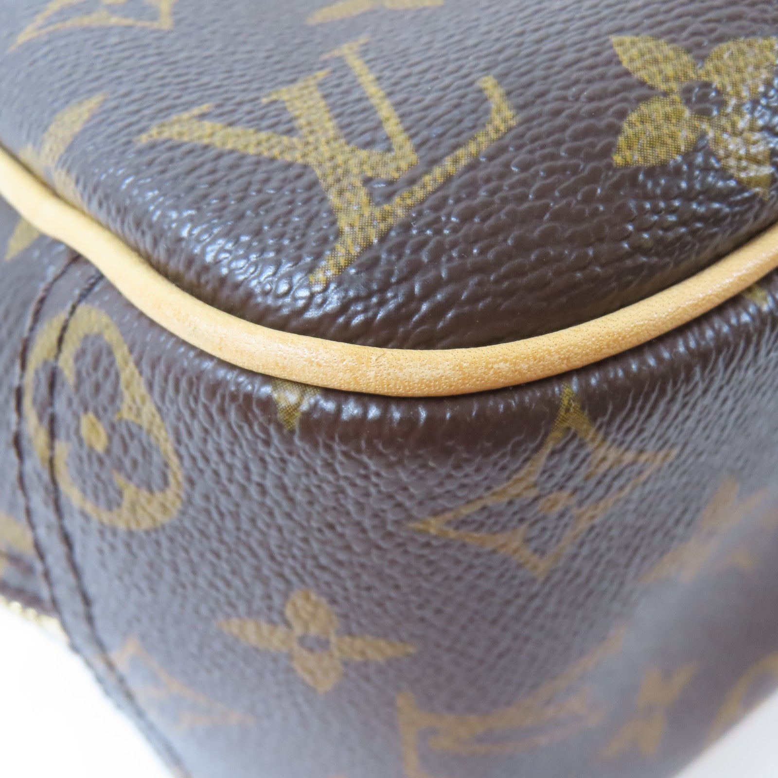 LOUIS VUITTON Monogram Trouville金扣手挽袋啡色