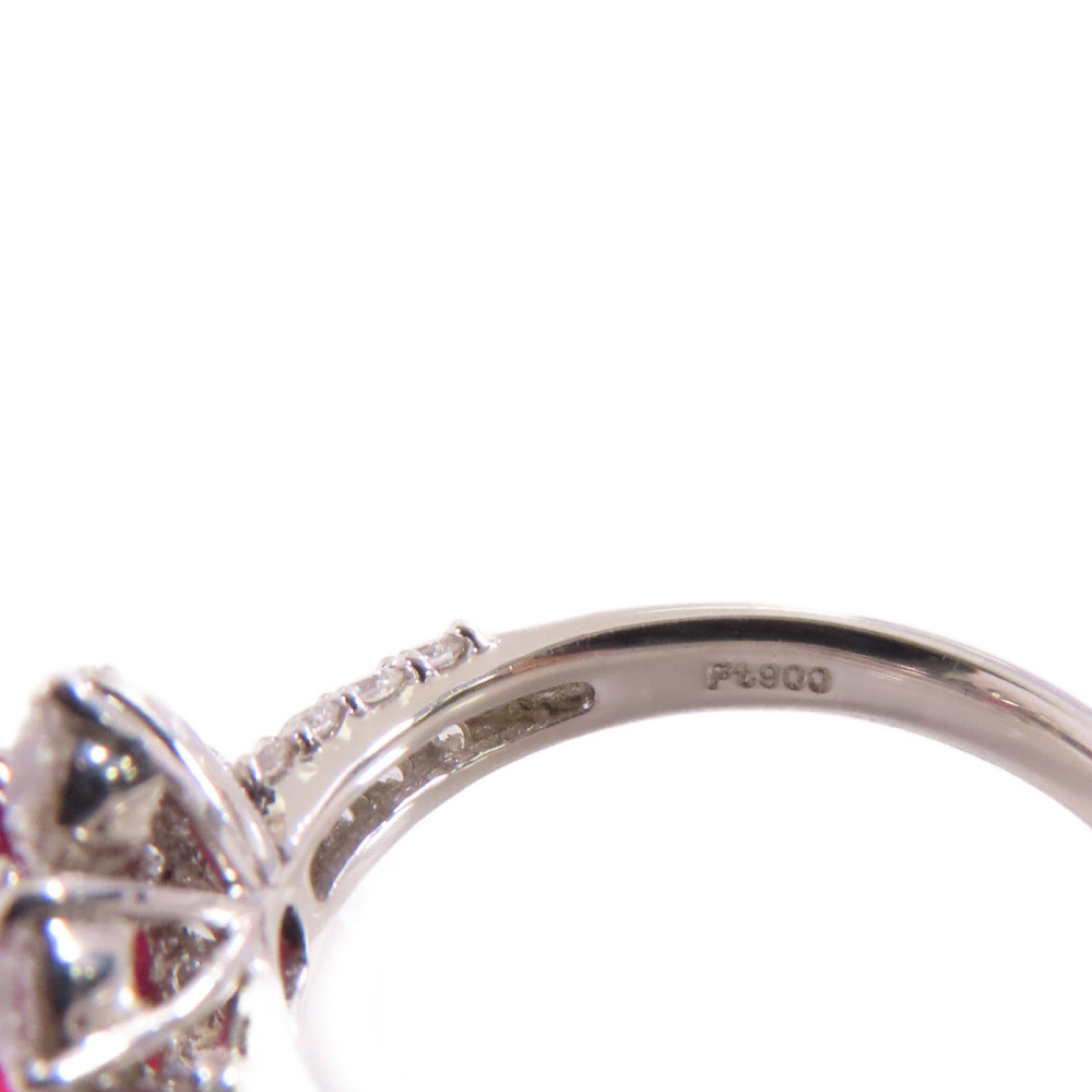 JEWELRY 【激減優惠】PT900鉑金/1.87ct紅寶石/1.24ct鑚石Ruby Diamond Ring戒指US#6.5