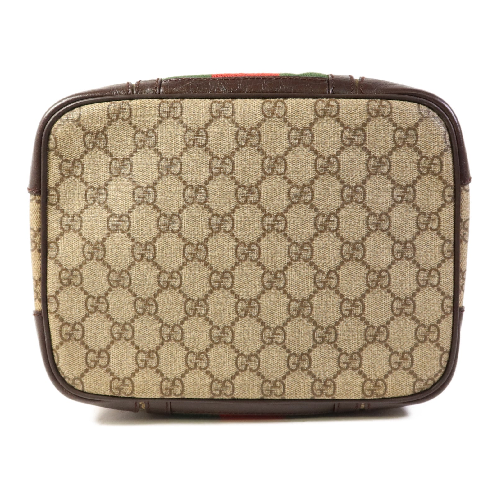 GUCCI 塗層帆布Cosmetic Bag銀扣化妝袋