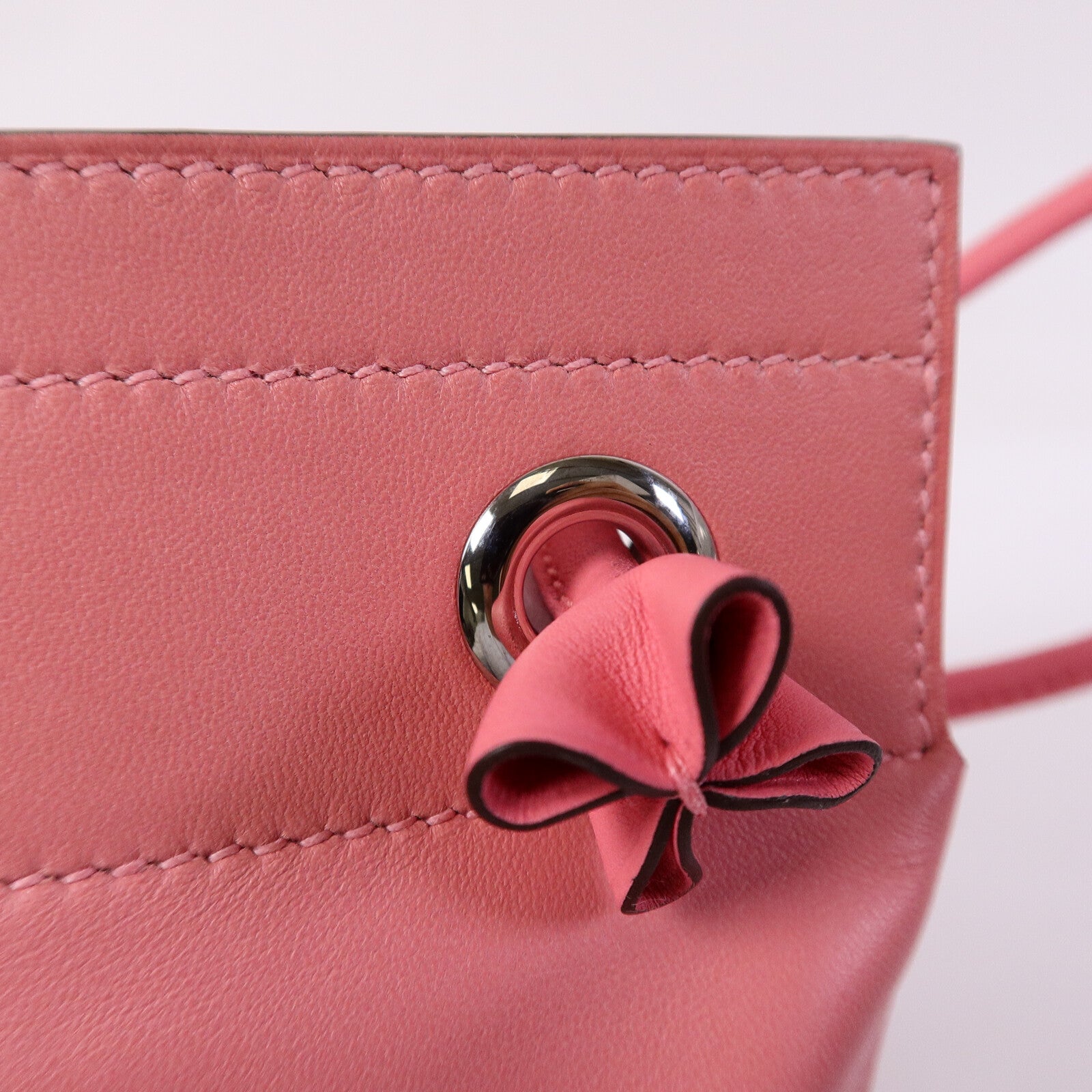 HERMES Swift皮革Aline Mini肩背袋Rose Azalee