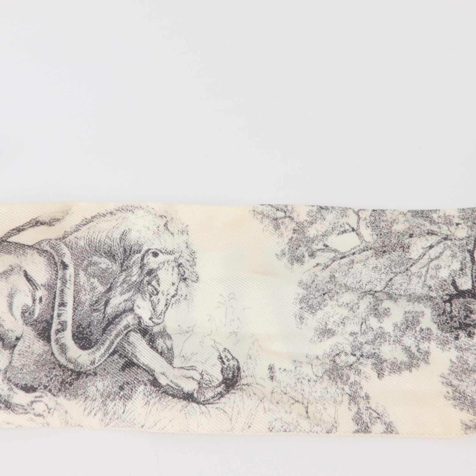Dior 絲質Toile De Jouy Mitzah Scarf絲巾