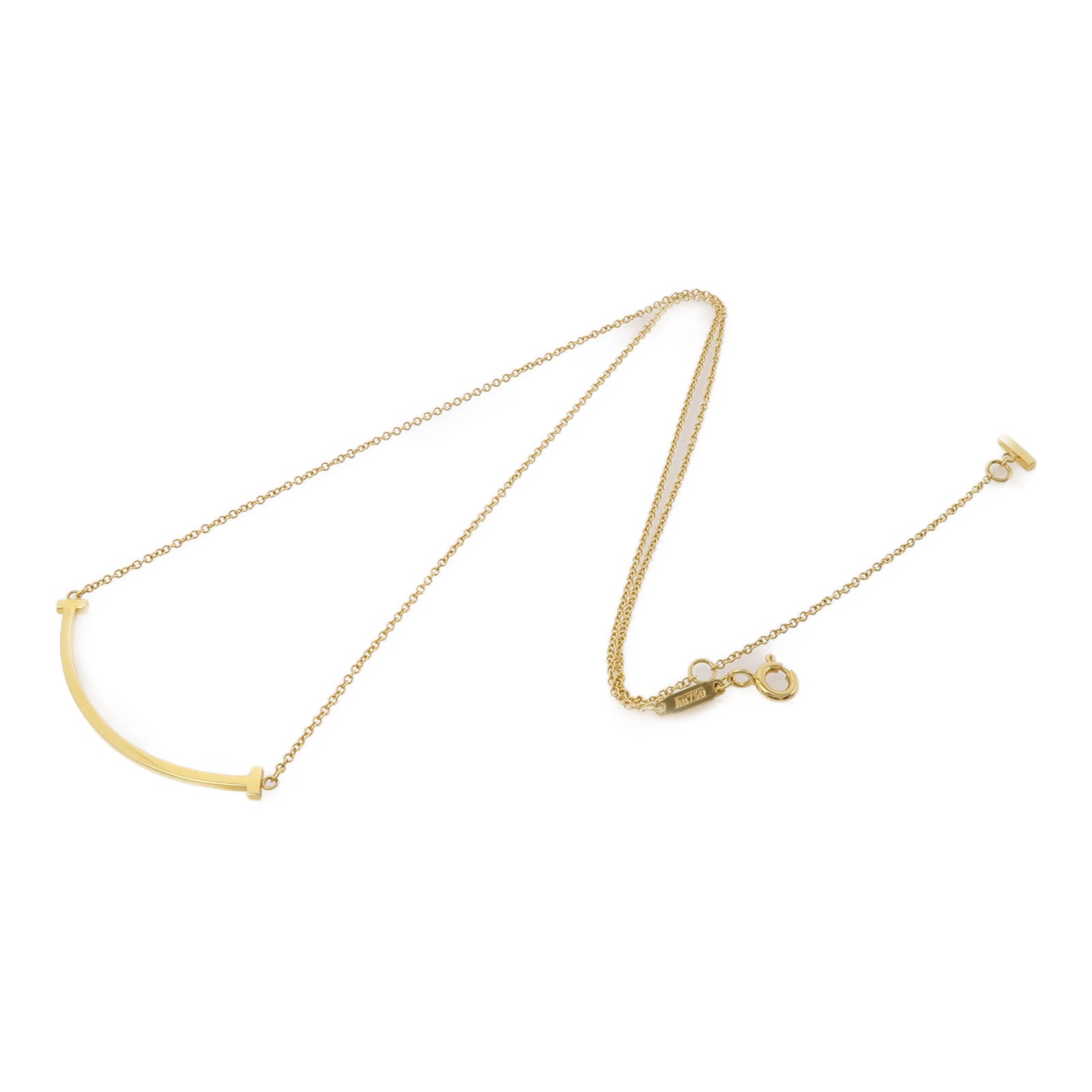 TIFFANY＆CO 18K黃金Smile Necklace項鍊
