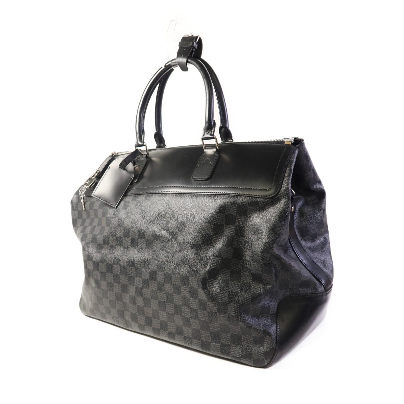 LOUIS VUITTON Damier Graphite Neo Greenwich銀扣手挽肩背兩用袋