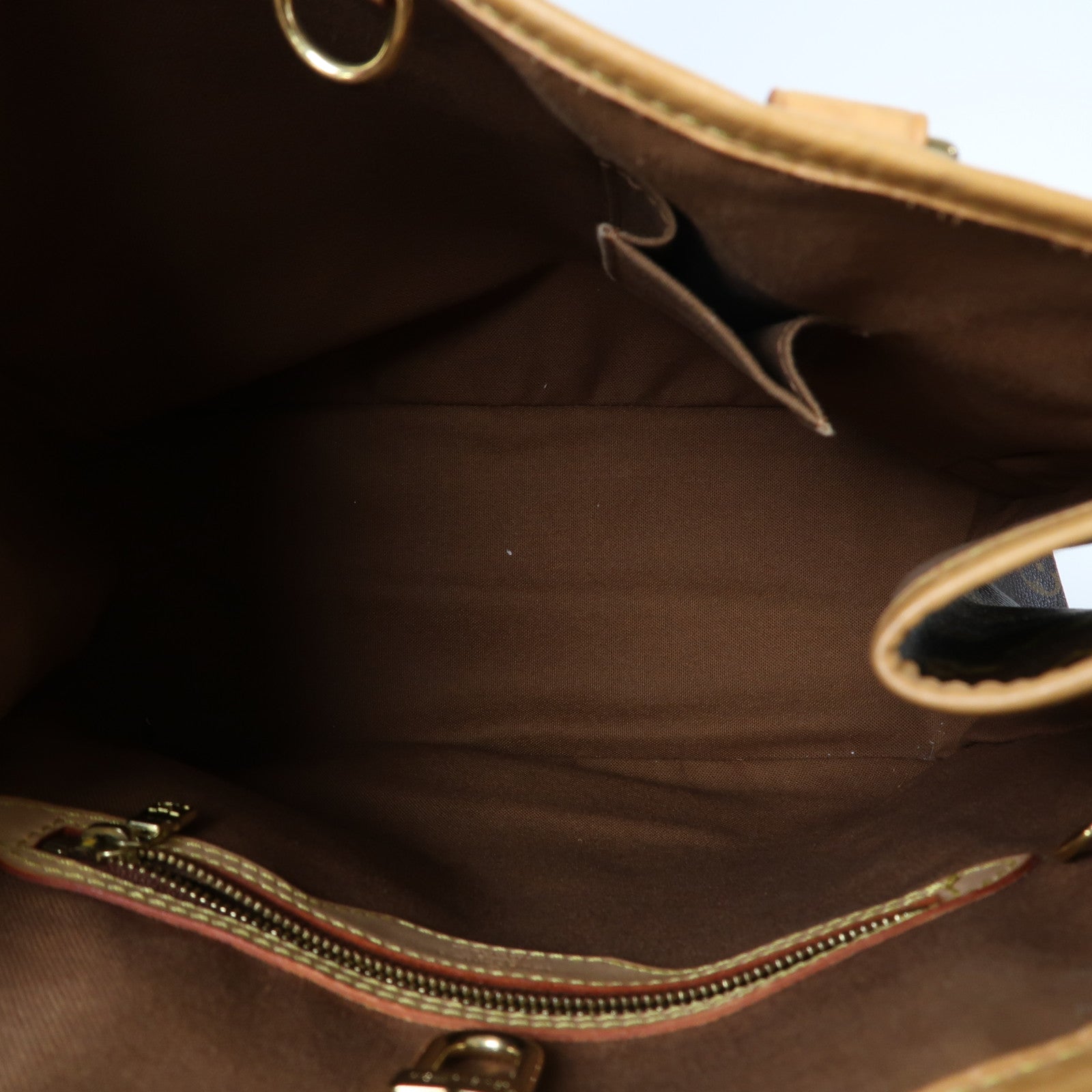 LOUIS VUITTON Monogram Batignolles Vertical金扣手挽袋啡色