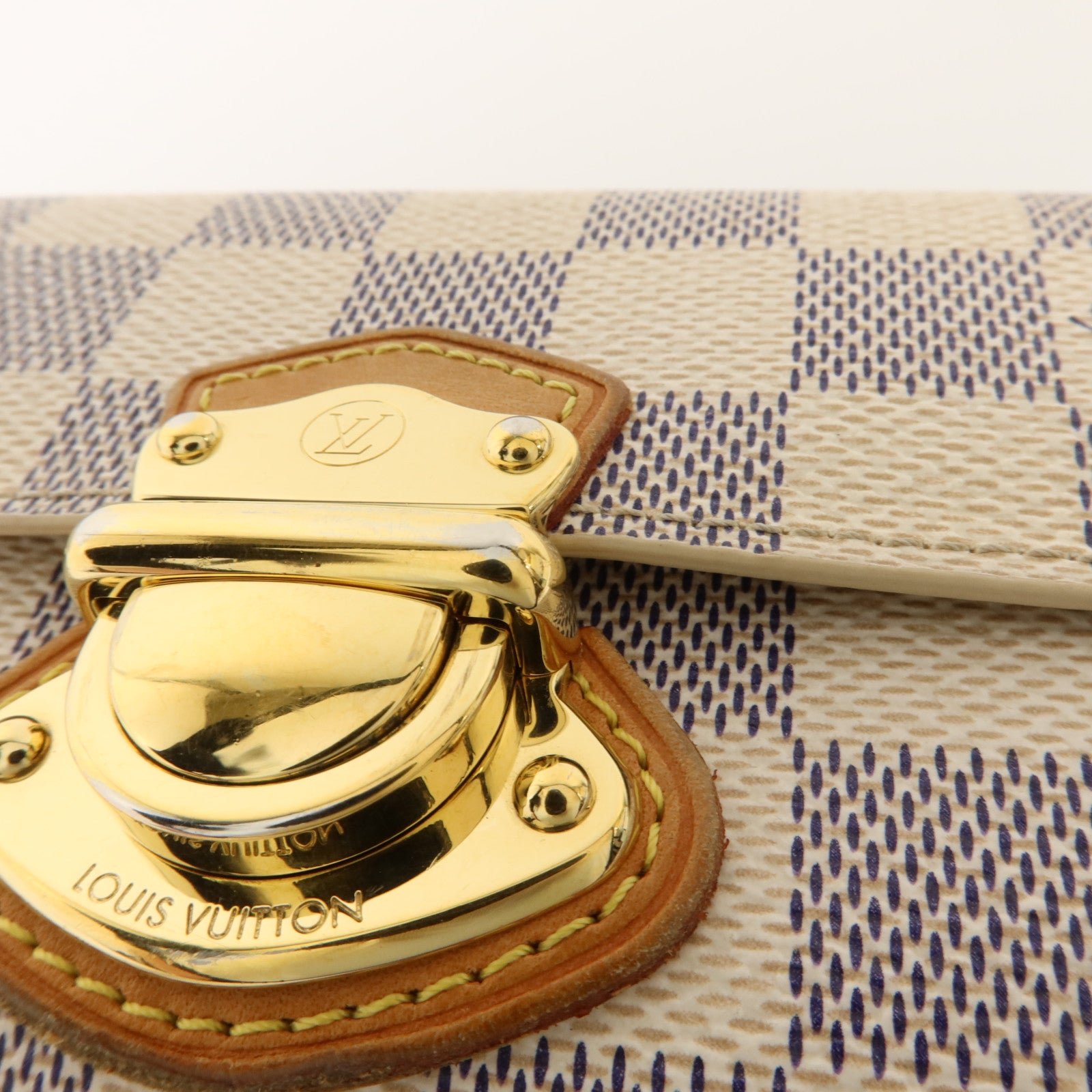 LOUIS VUITTON Damier Azur Portefeuille Joy Wallet金扣錢包