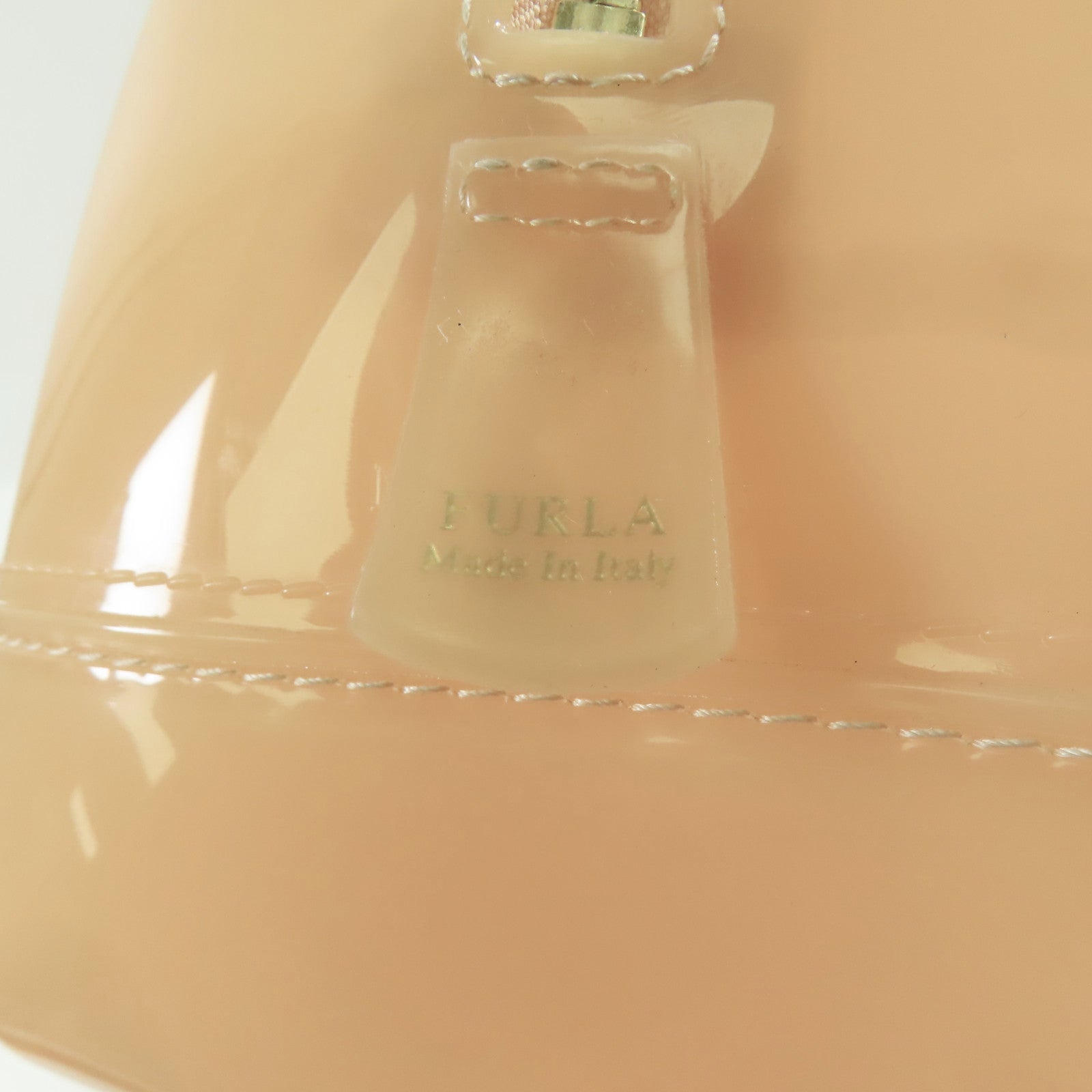 Furla PVC Candy Bag金扣手挽袋沙漠色