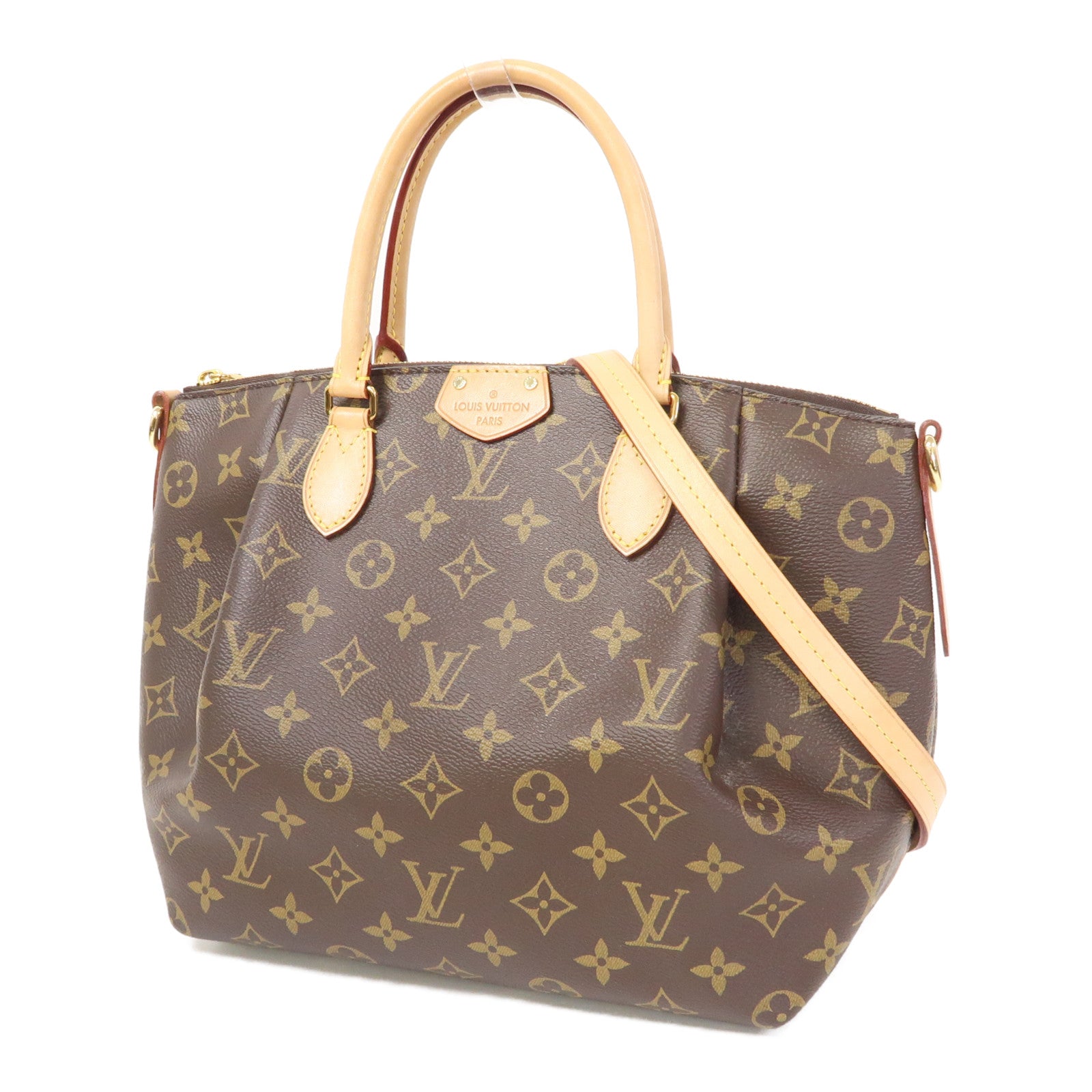 LOUIS VUITTON Monogram Turenne PM金扣手挽肩背兩用袋啡色