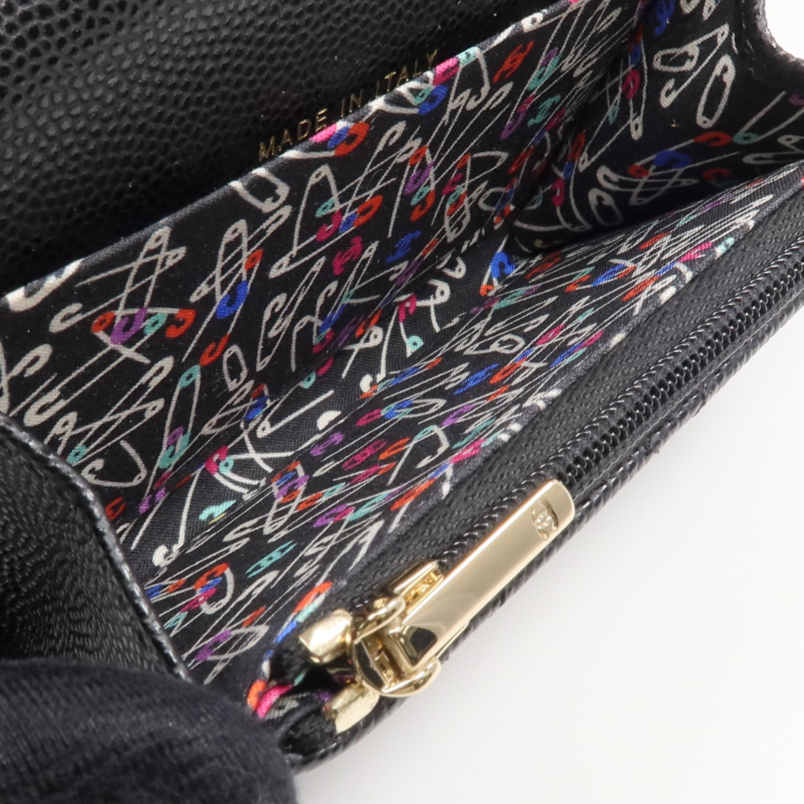 CHANEL 牛皮皮革Card/Coin Case金扣零錢包/卡片套