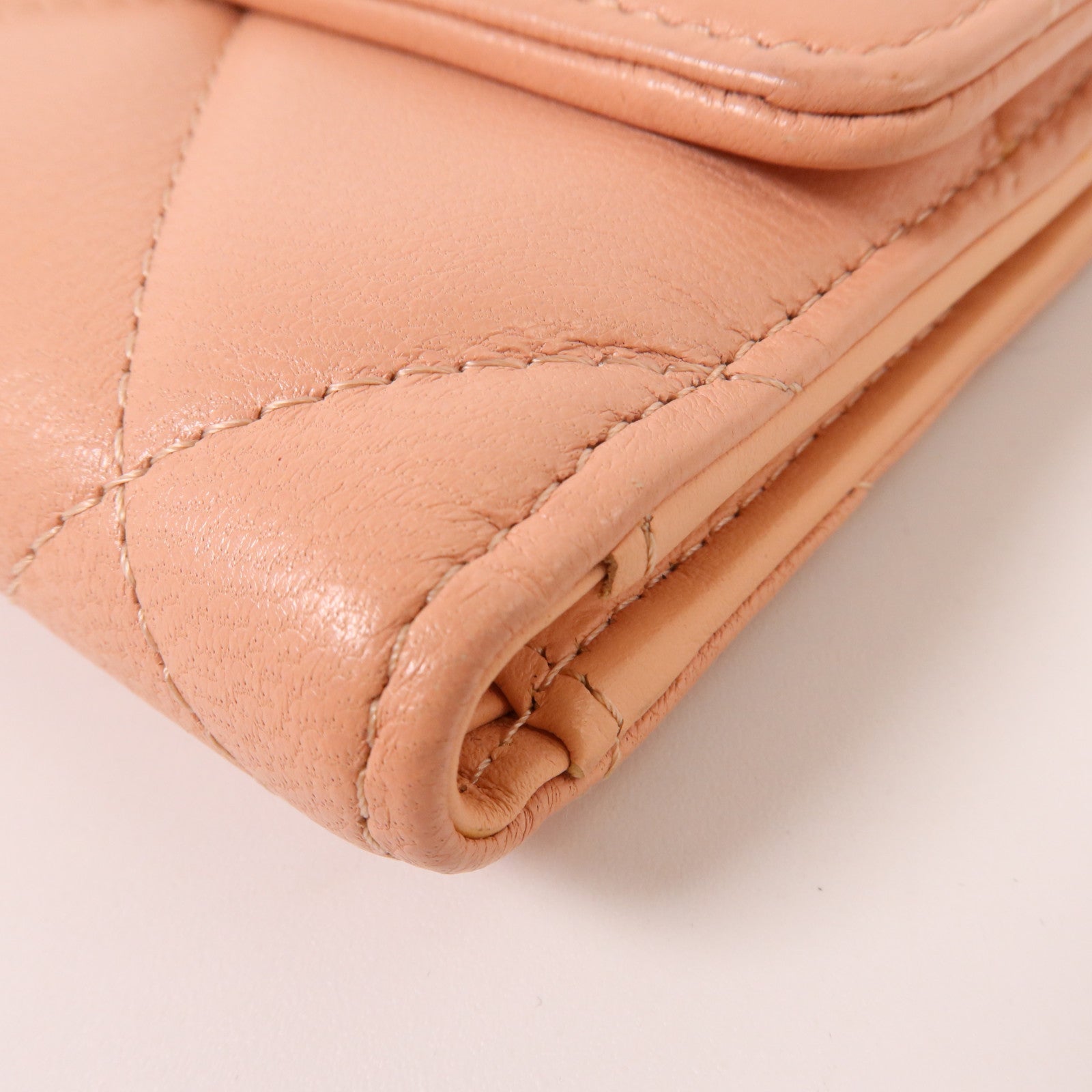CHANEL 羊皮皮革Chanel 19 Small Flap Wallet金扣錢包