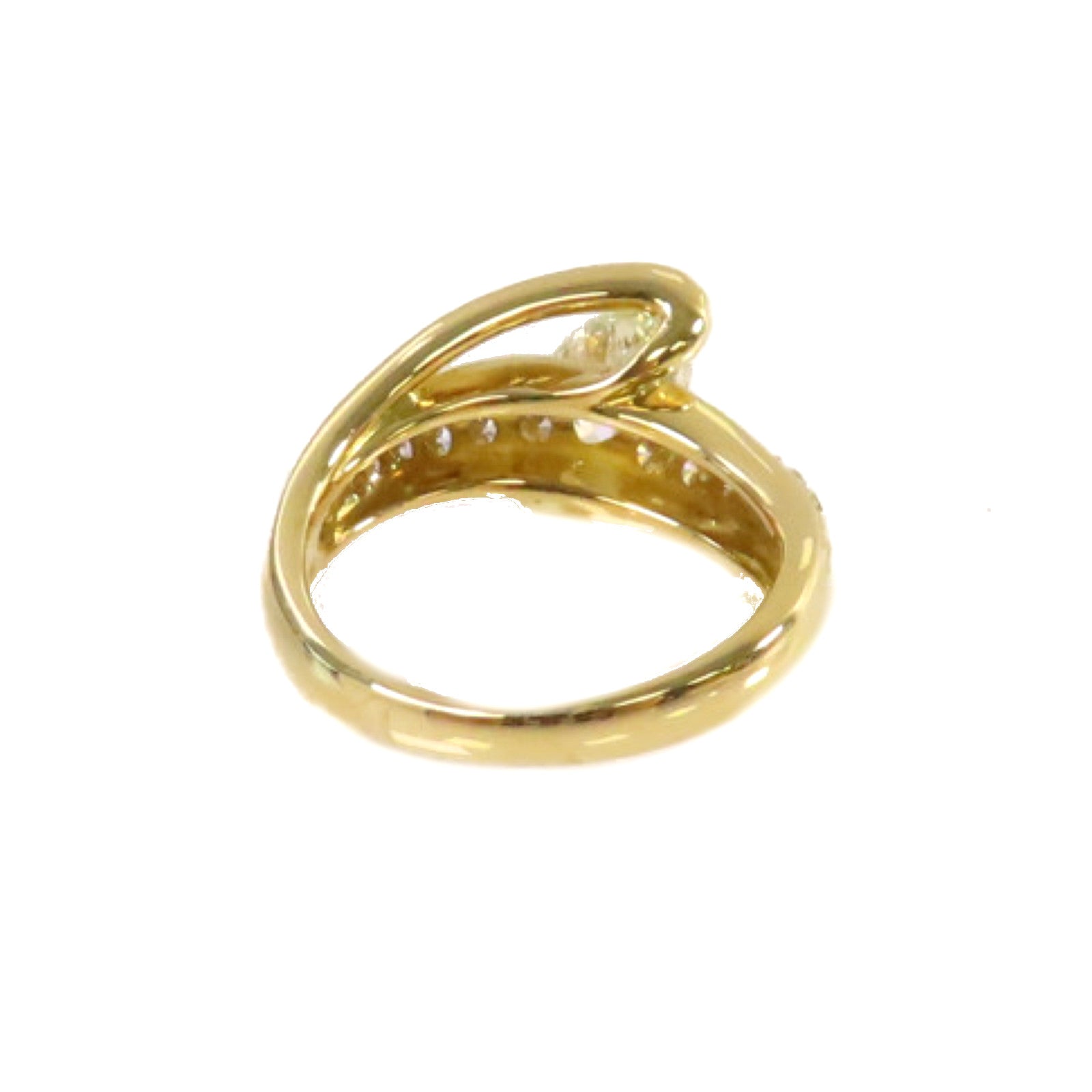 JEWELRY 【激減優惠】18K黃金/1.005ct/0.43ct鑽石Diamond Ring戒指US#5.5