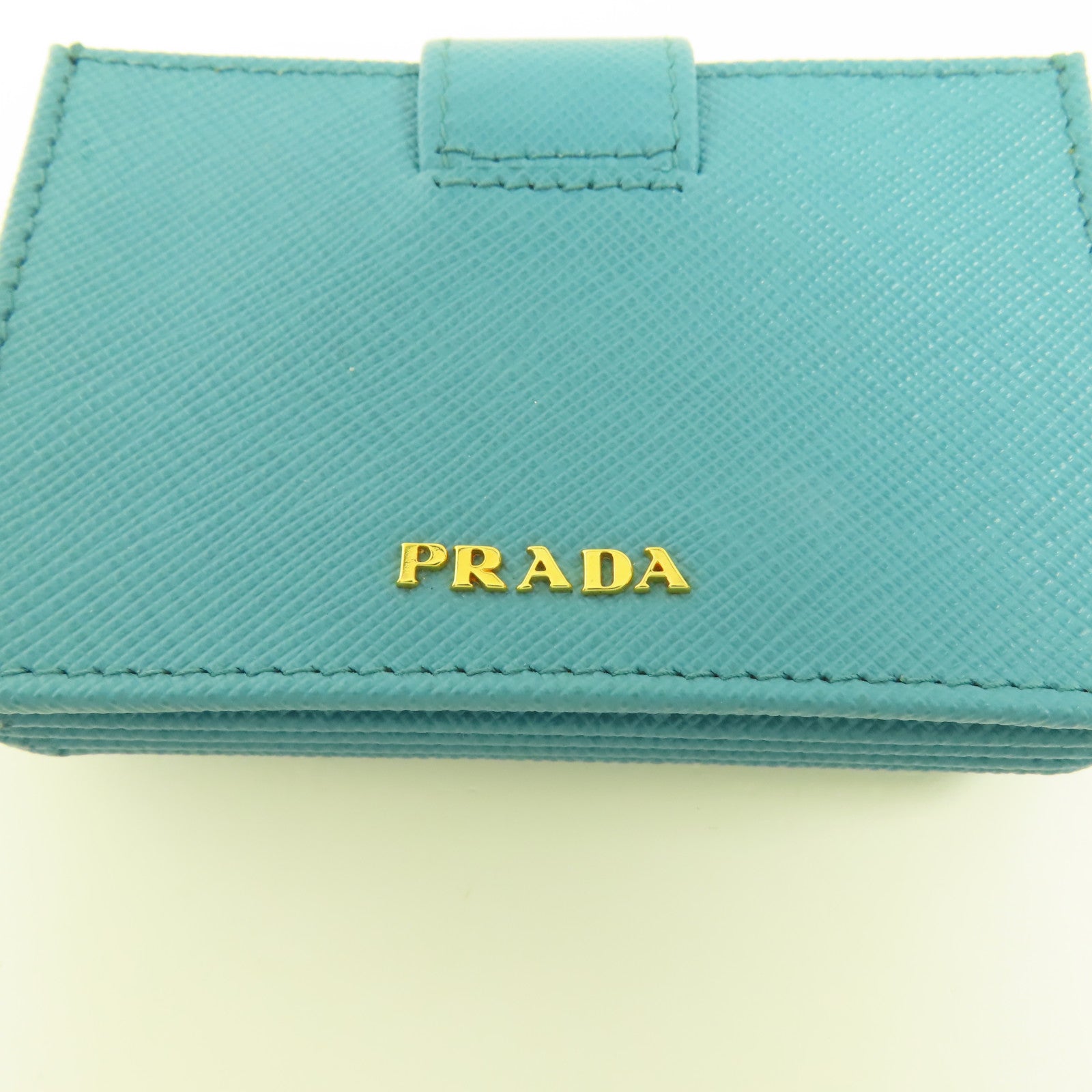 PRADA Saffiano皮革Card case金扣卡片套