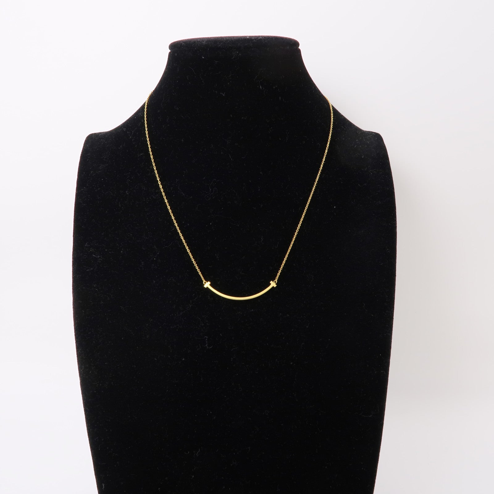 TIFFANY＆CO 18K黃金Smile Necklace項鍊