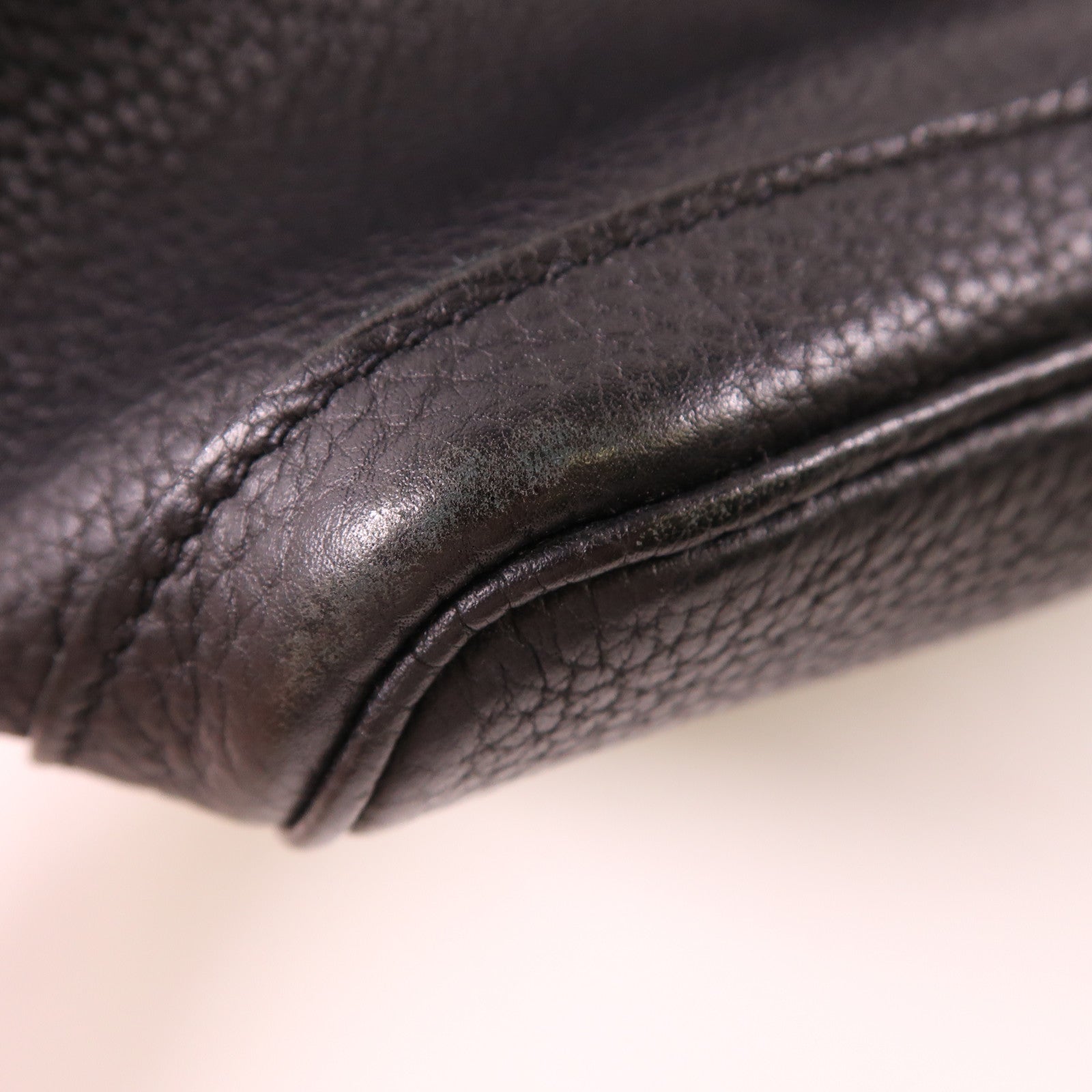 HERMES Negonda皮革Garden Party PM銀扣手挽袋89 Noir