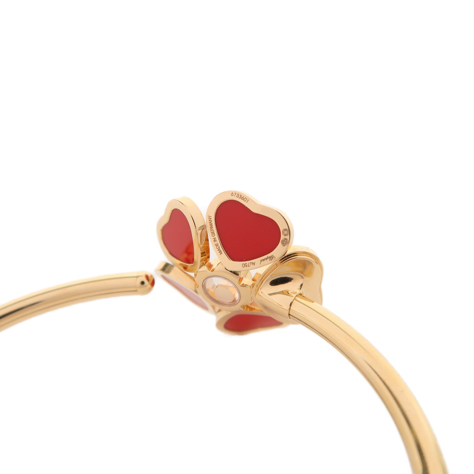 Chopard 18K玫瑰金Happy Hearts Flowers手鐲