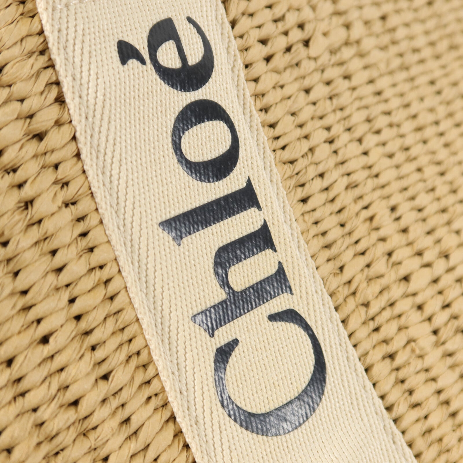 Chloe Natural Fiber Large Woody Basket肩背袋