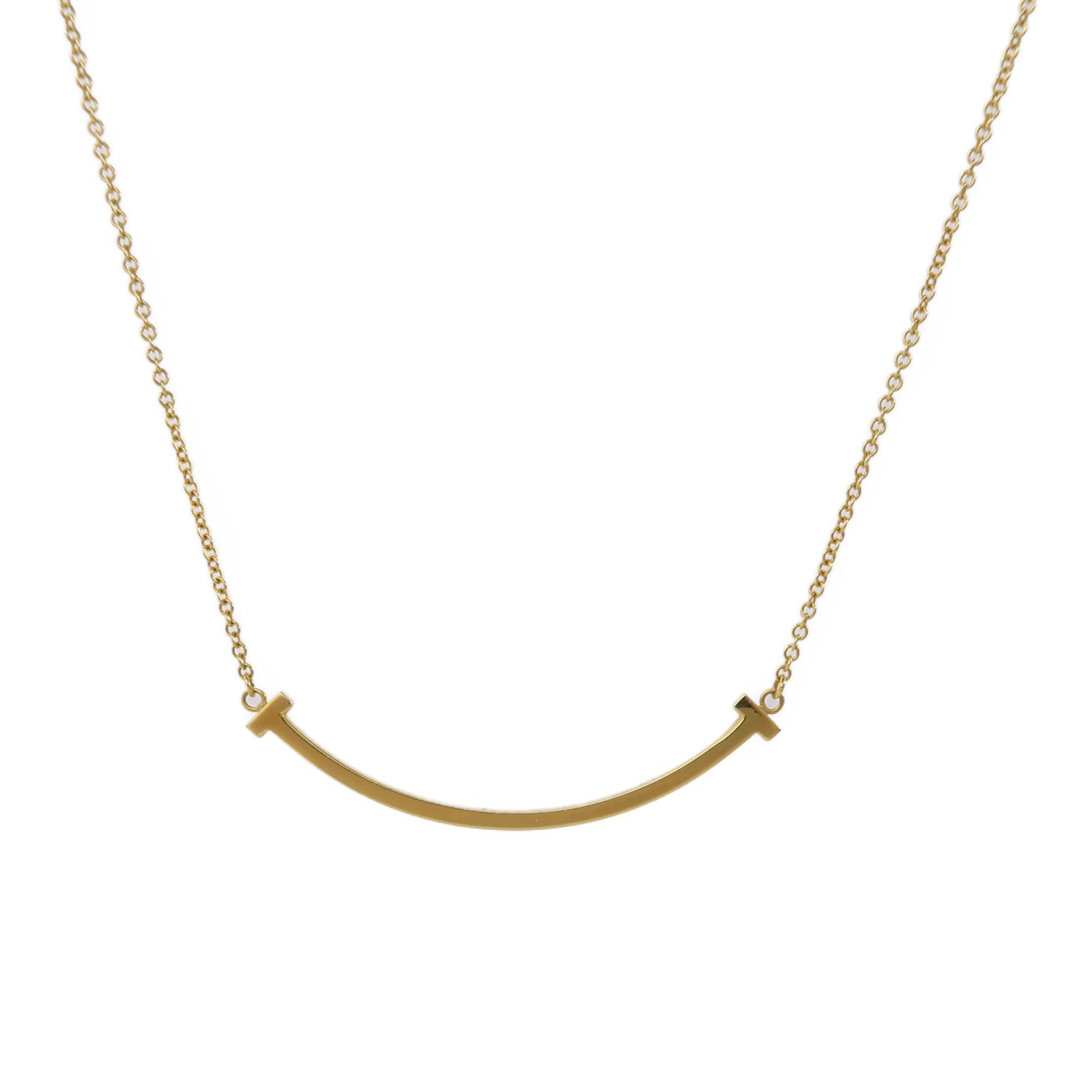 TIFFANY＆CO 18K黃金Smile Necklace項鍊