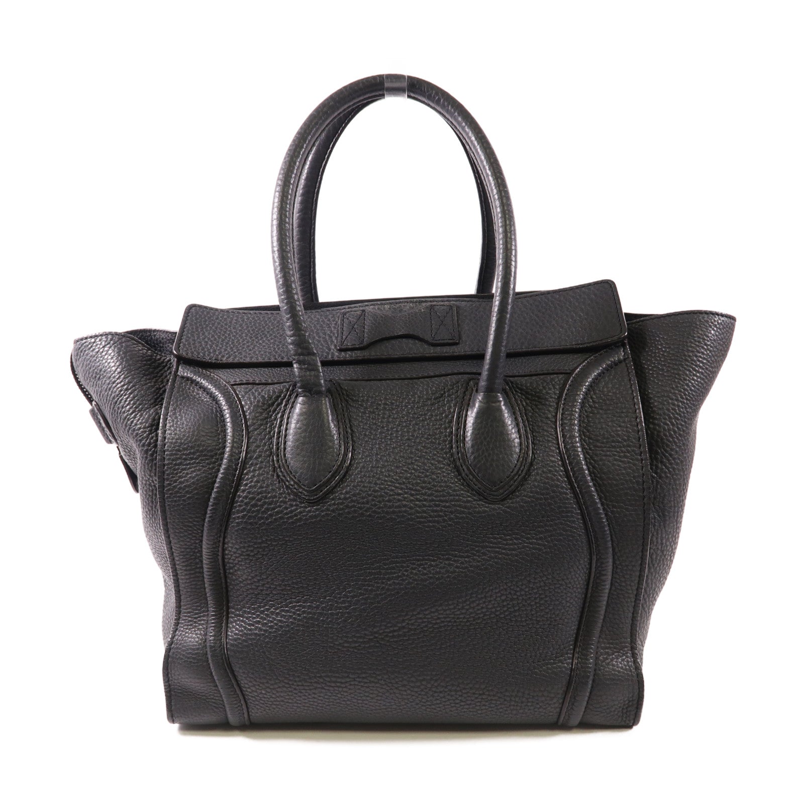 CELINE 牛皮皮革Mini Luggage金扣手挽袋