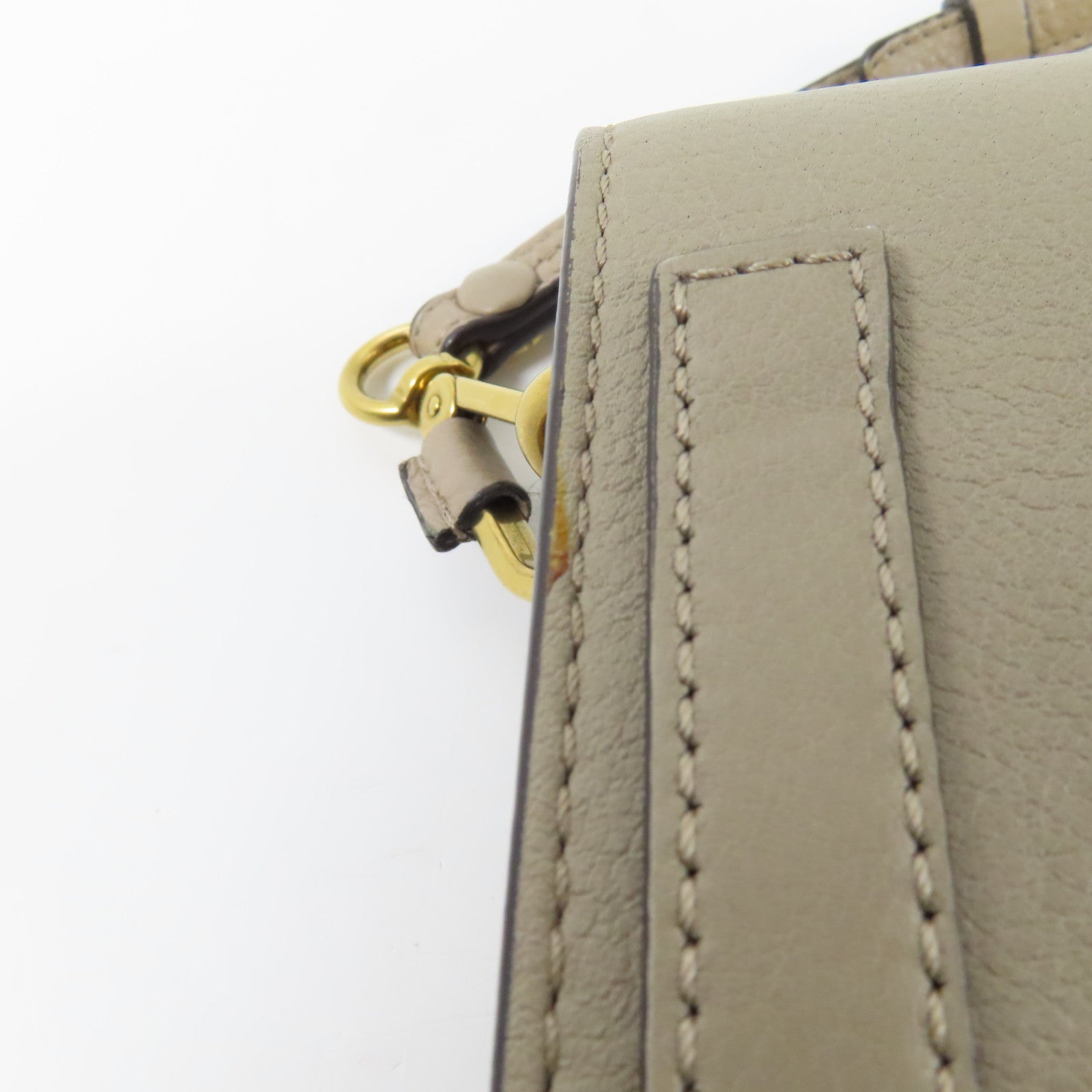 Chloe 【激減優惠】牛皮皮革Nile Bag金扣手挽肩背兩用袋