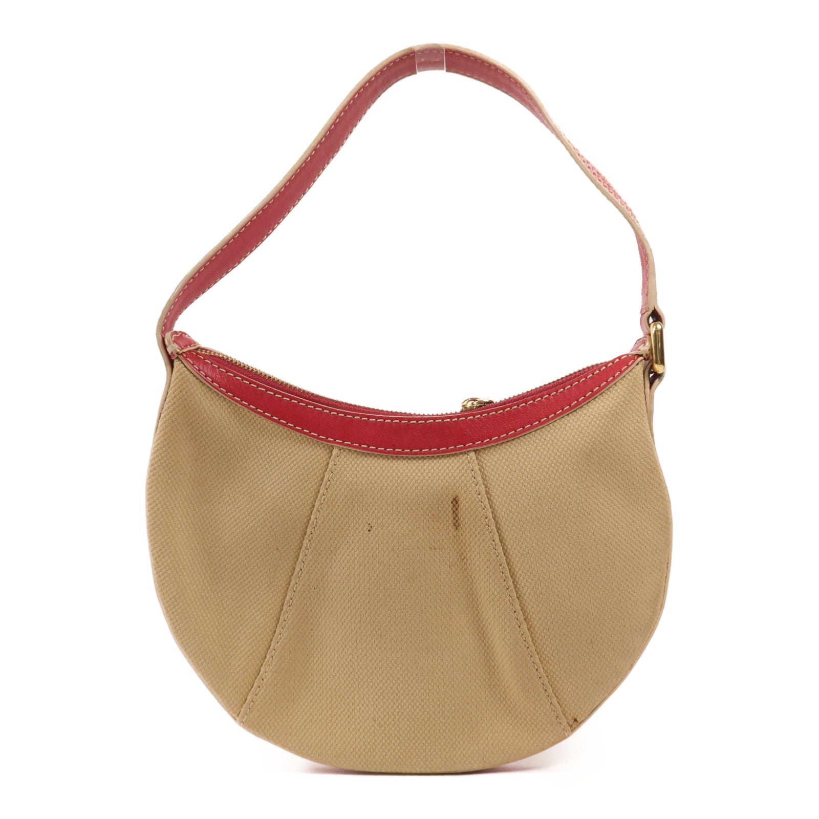 CELINE 帆布Shoulder Bag金扣肩背袋