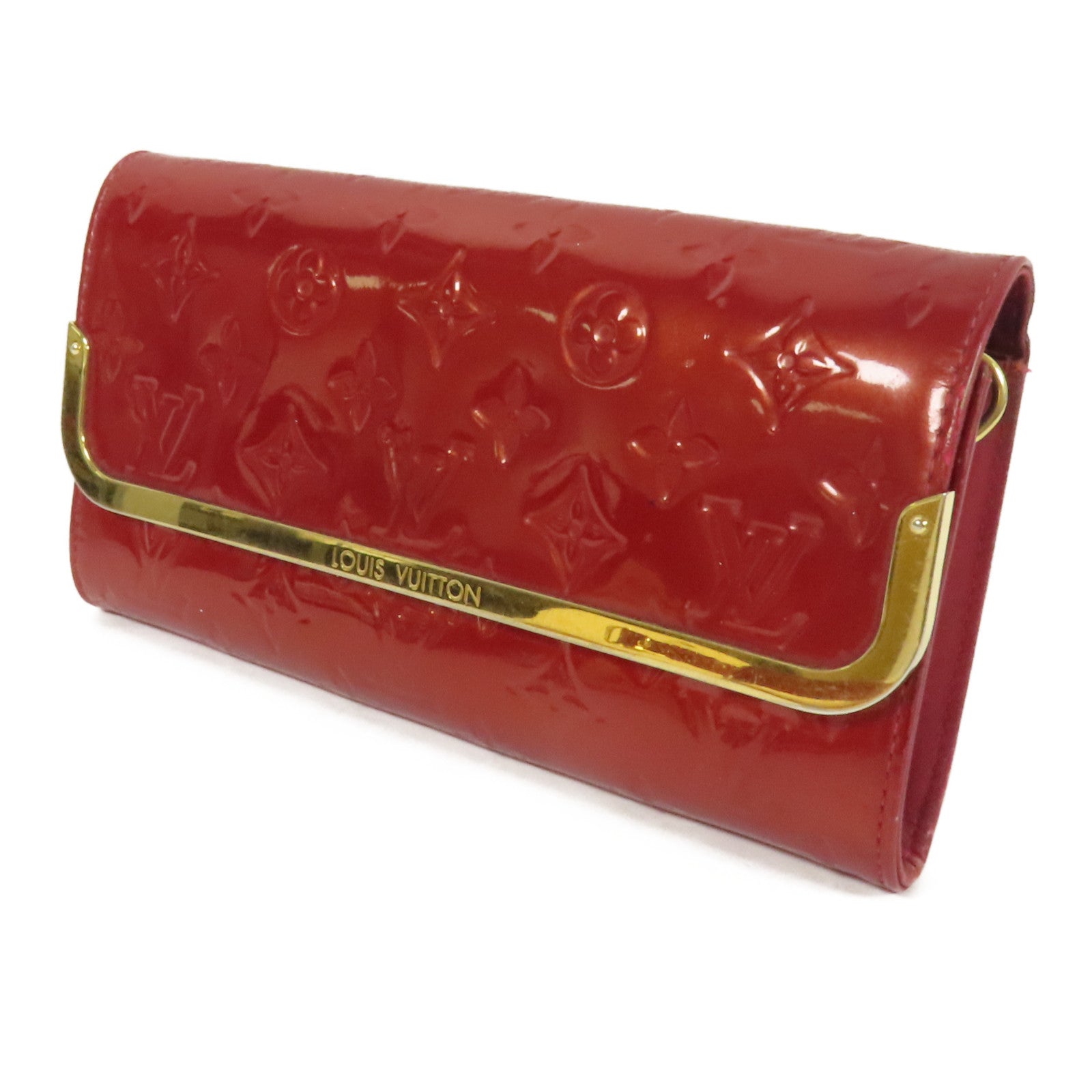 LOUIS VUITTON Monogram Vernis Rossmore MM金扣肩背袋