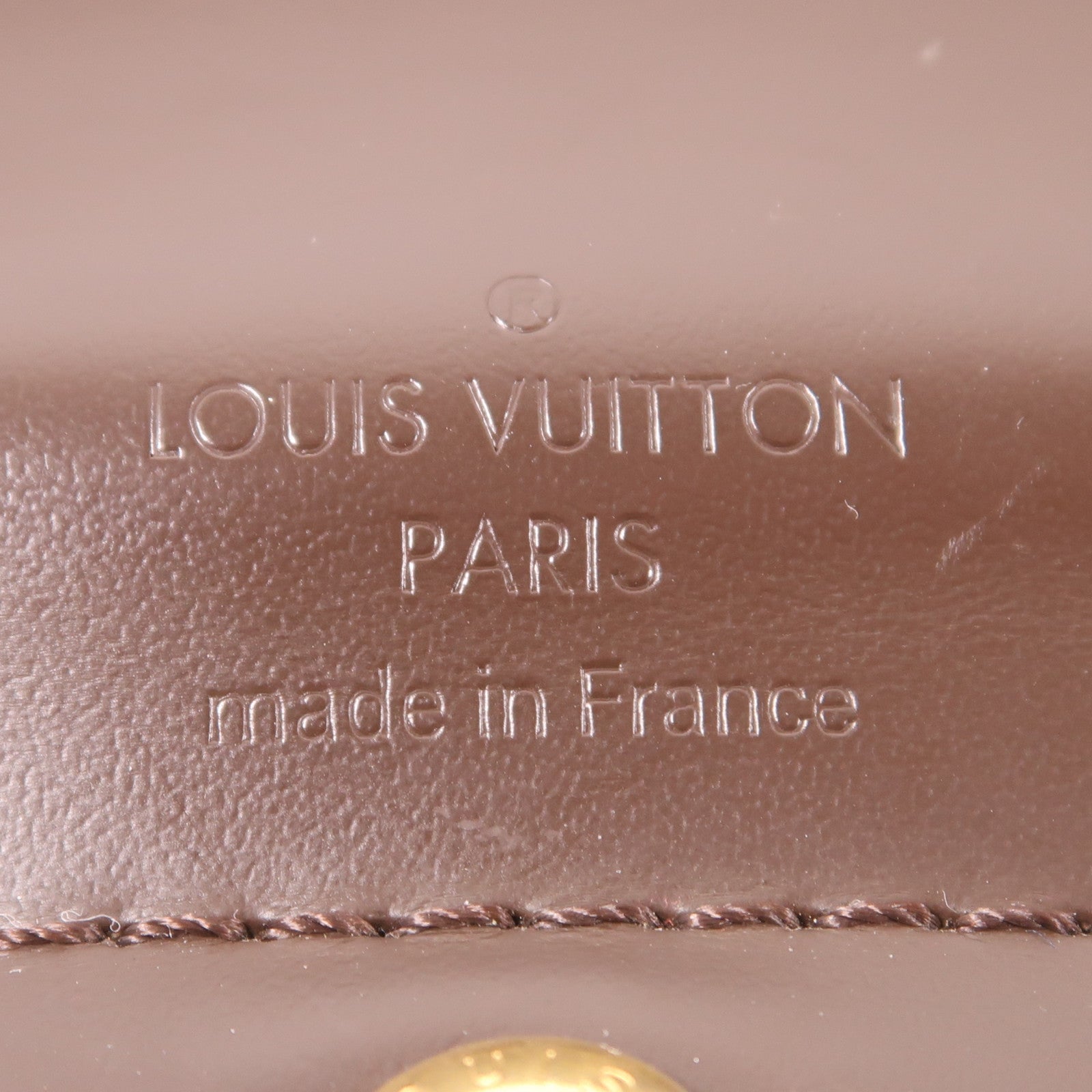 LOUIS VUITTON Damier Sistina MM金扣肩背袋棕色