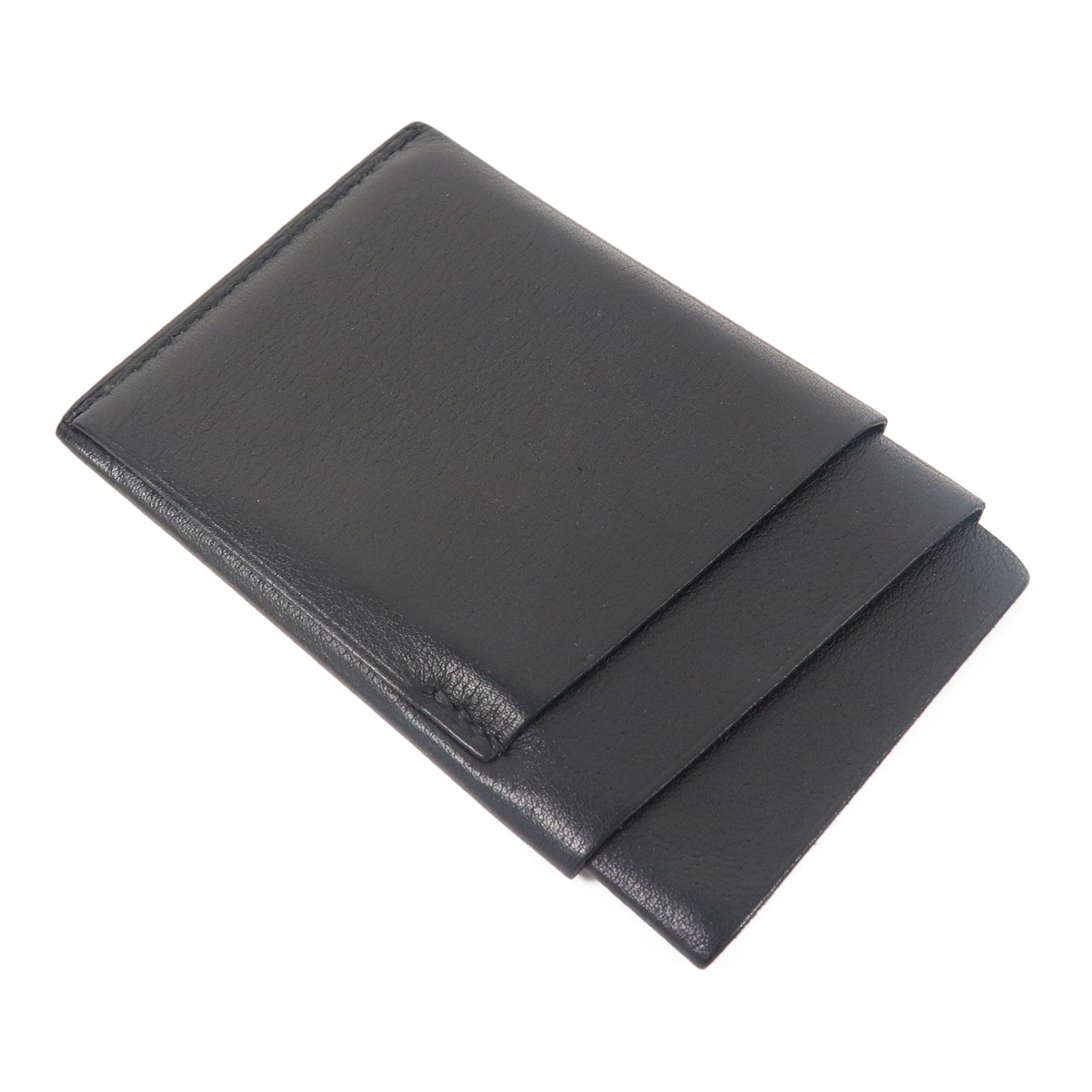 HERMES Swift皮革Porte-cartes Citadelle卡片套黑色