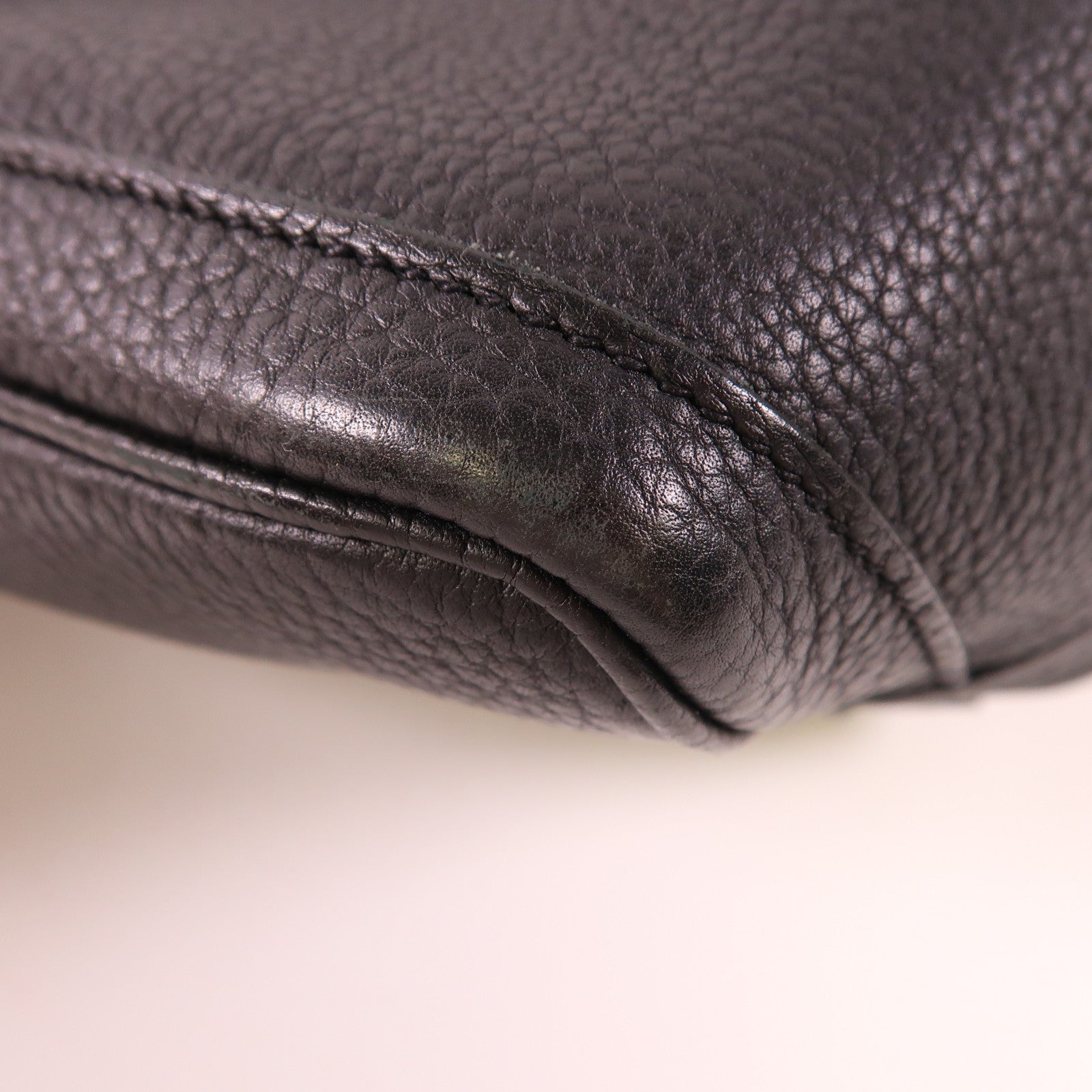 HERMES Negonda皮革Garden Party PM銀扣手挽袋89 Noir