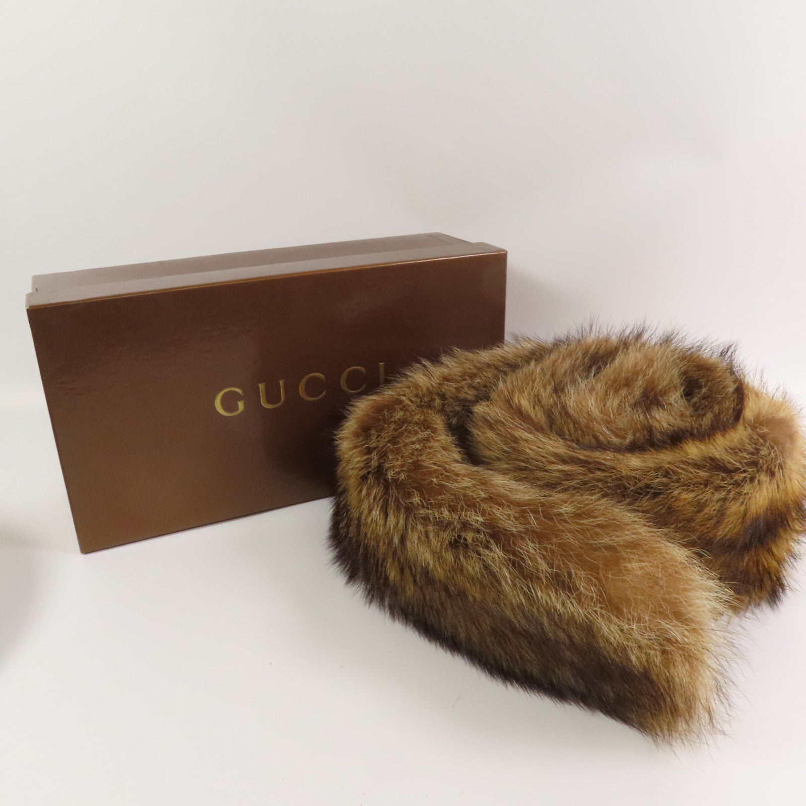 GUCCI 【激減優惠】土撥鼠毛Fur Scarf圍巾