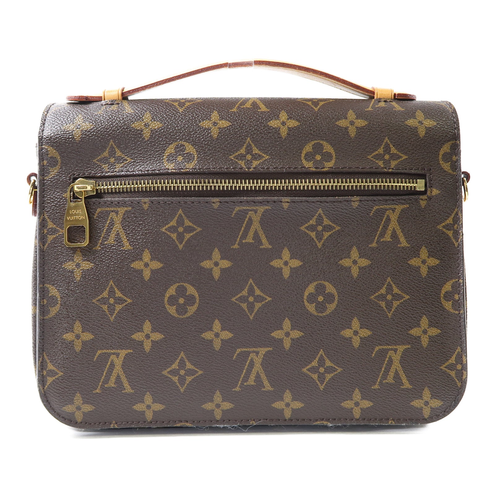 LOUIS VUITTON Monogram Pochette Metis金扣手挽肩背兩用袋啡色