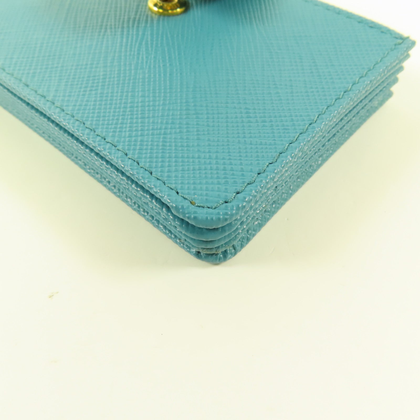 PRADA Saffiano皮革Card case金扣卡片套